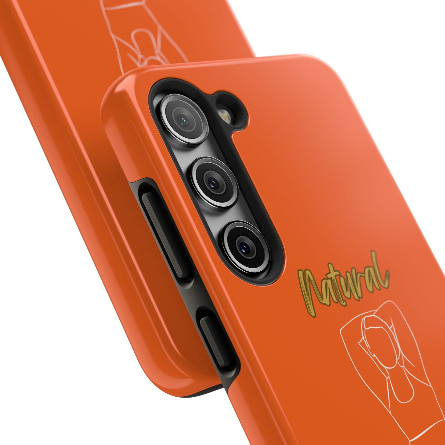 Natural Woman I Love Me (WL)Tough Phone Cases ORANGE