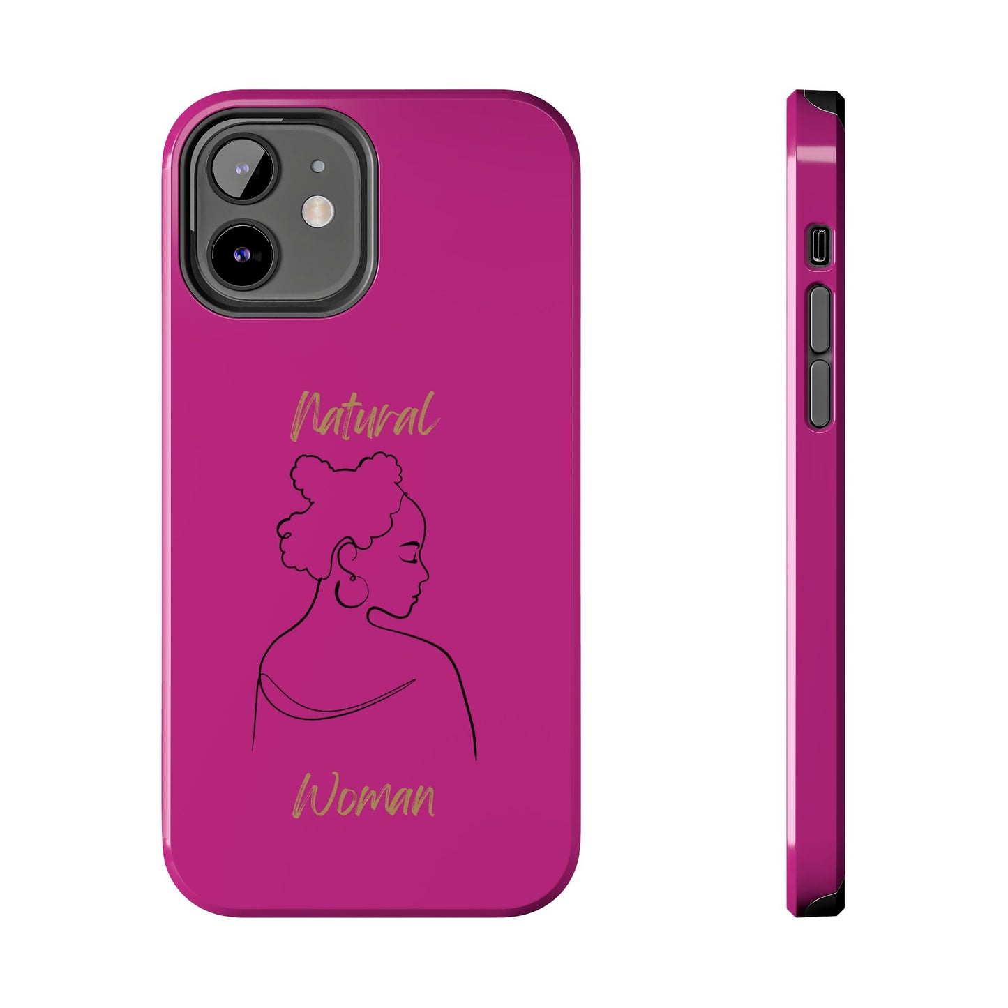 Natural Woman Twists (BL) Tough Phone Cases PINK