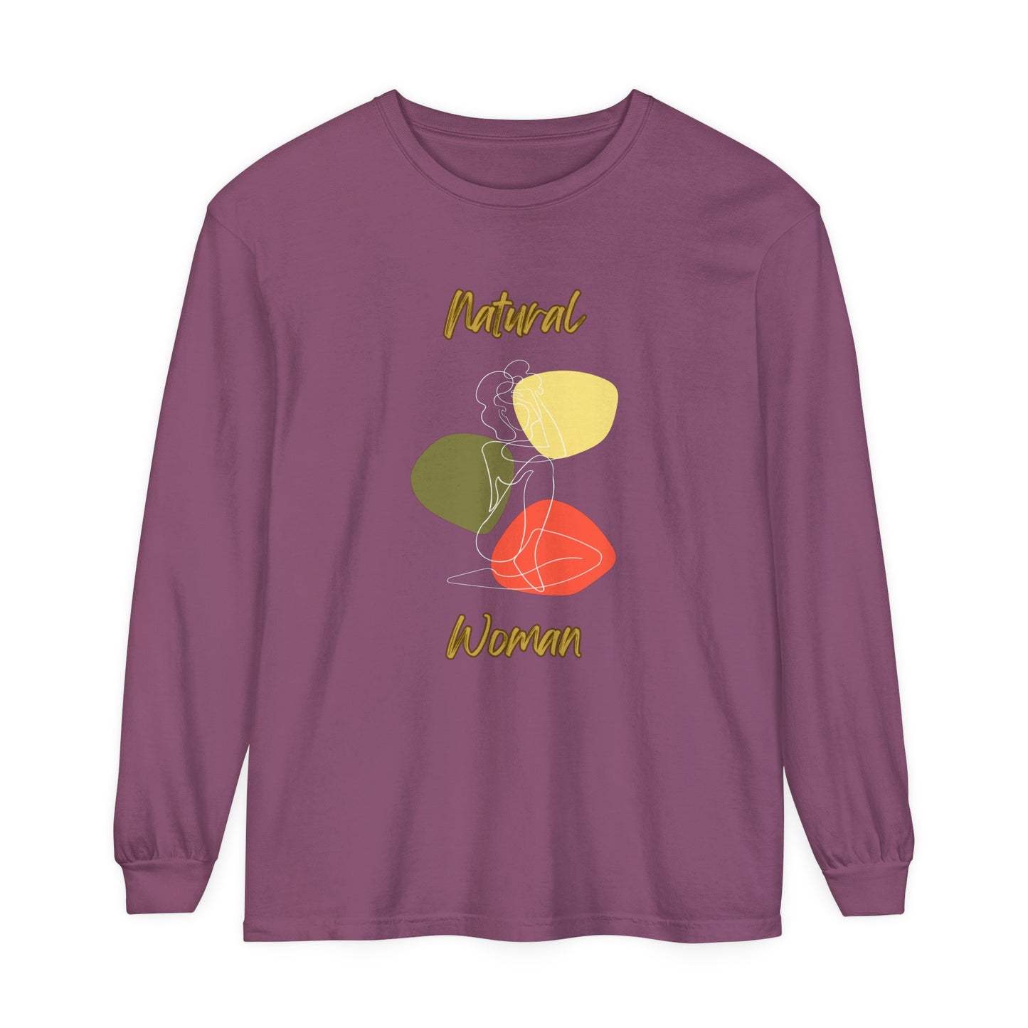 Natural Woman Colorful Pose (WL) Long Sleeve T-Shirt