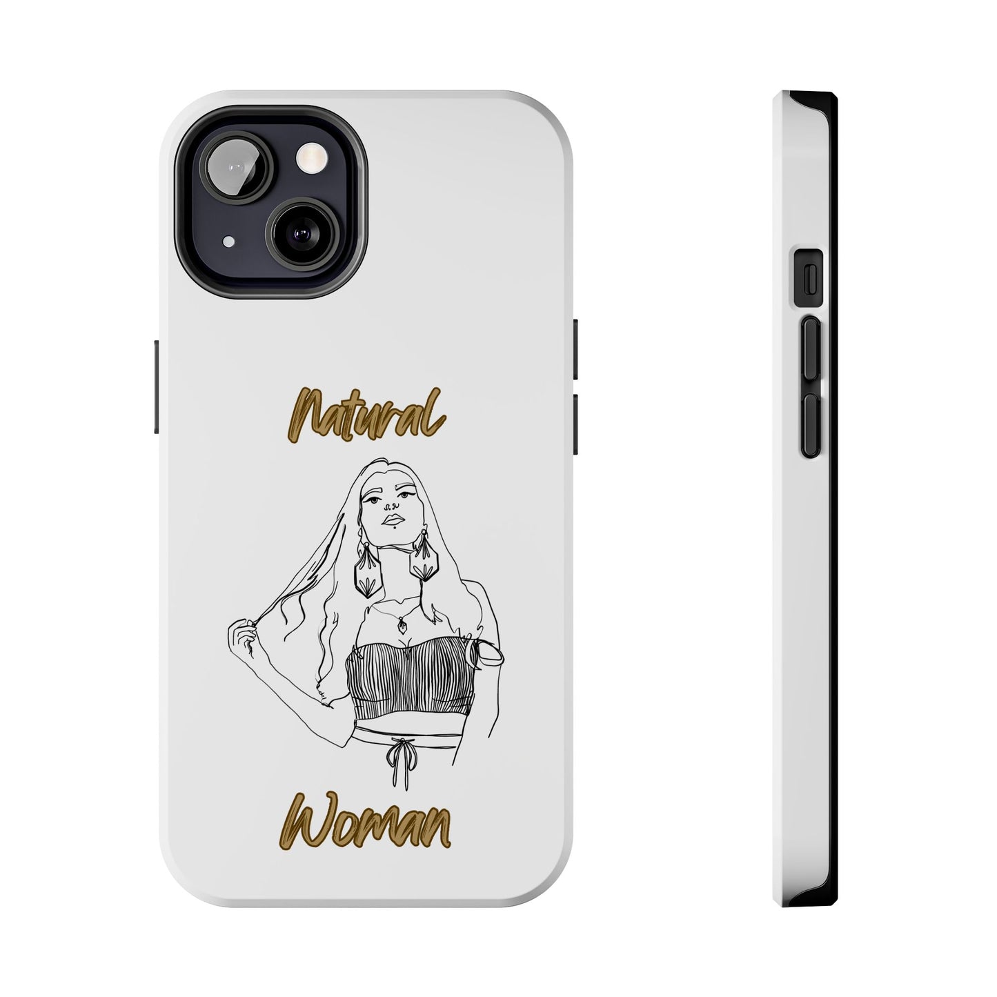 Natural Woman Thinking (BL)Tough Phone Cases WHITE