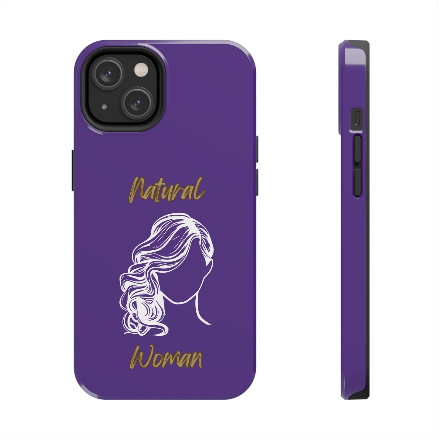 Natural Woman Long Curl (WL)Tough Phone Cases PURPLE