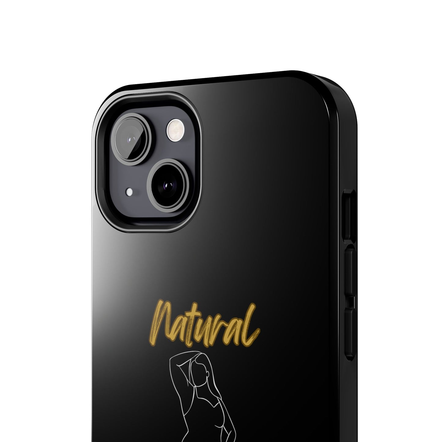 Natural Woman Looking Good (WL)Tough Phone Cases BLACK