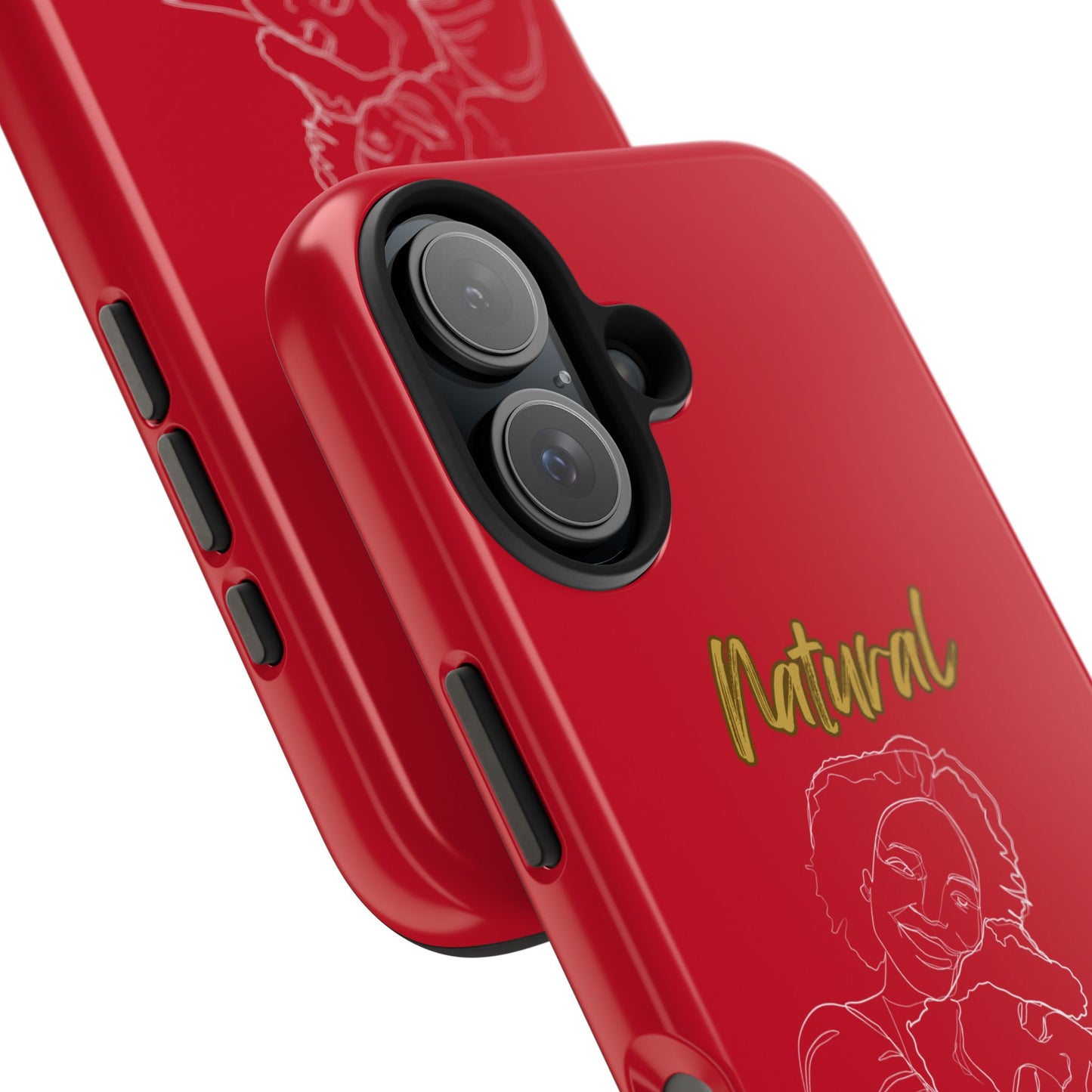 Natural Woman Loving Embrace (WL)Tough Phone Cases DARK RED