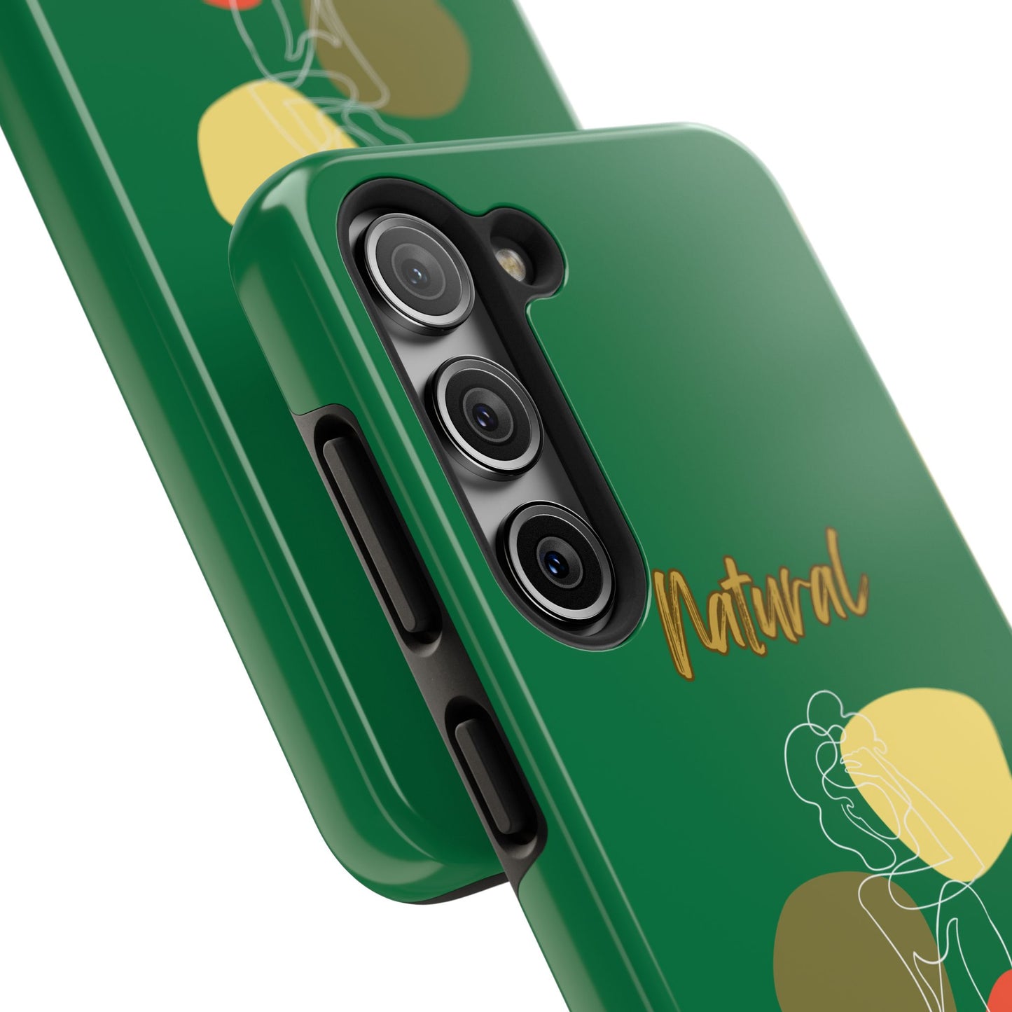 Natural Woman Colorful Pose (WL)Tough Phone Cases DARK GREEN