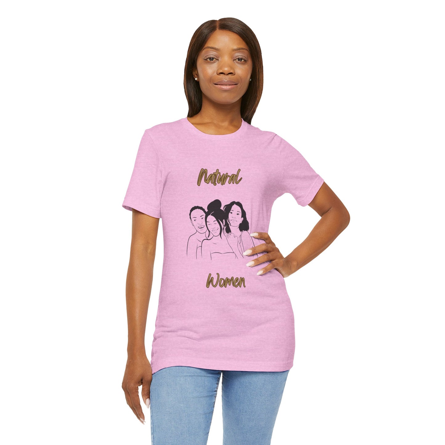 Natural Woman Laughing Friends (BL) Short Sleeve T-Shirt