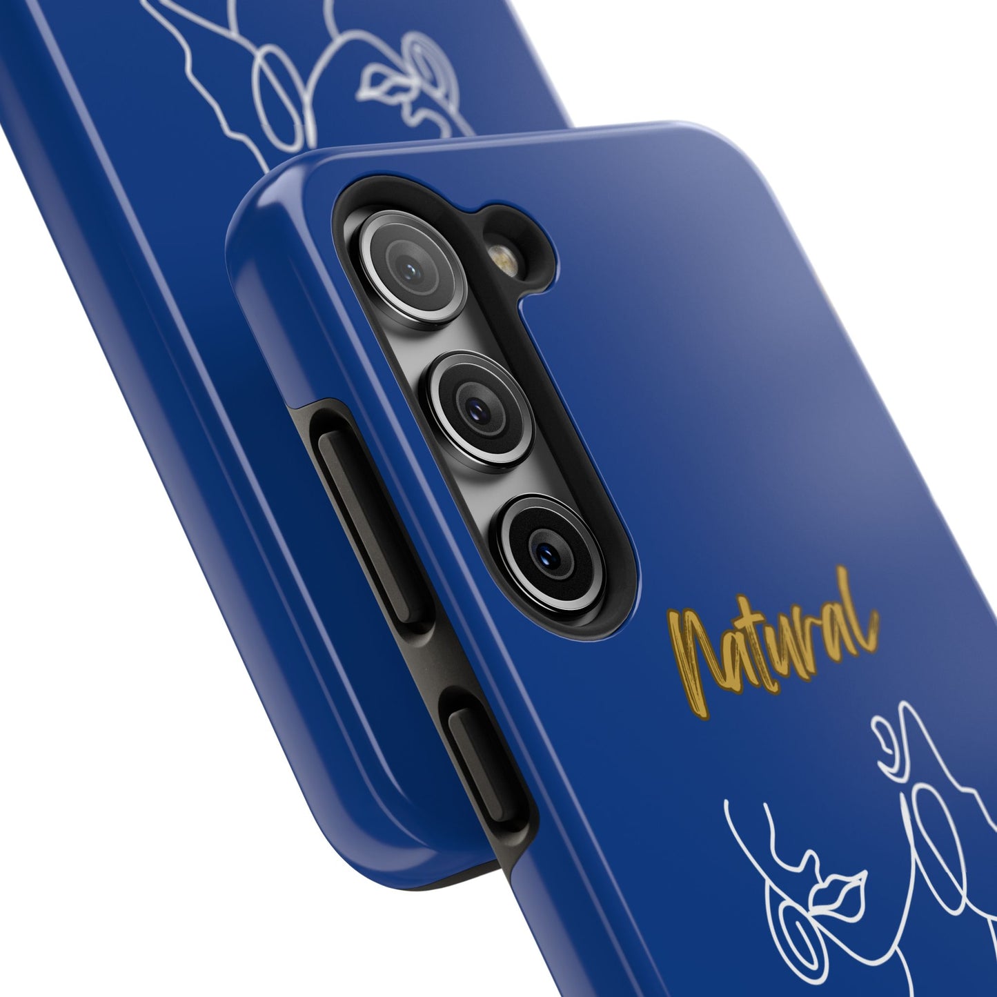 Natural Woman Lips (WL)Tough Phone Cases DARK BLUE