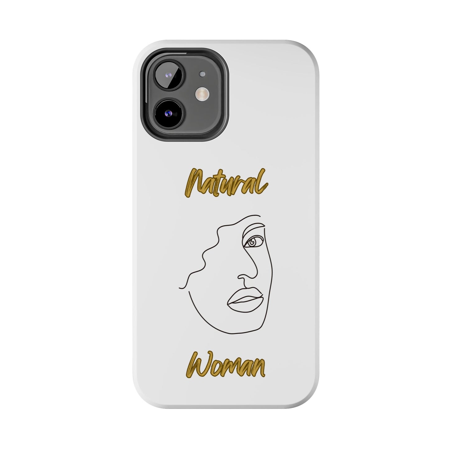 Natural Woman Peekaboo (BL)Tough Phone Cases WHITE