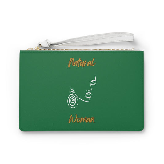 Natural Woman Music In My Soul (WL) Clutch Bag DARK GREEN
