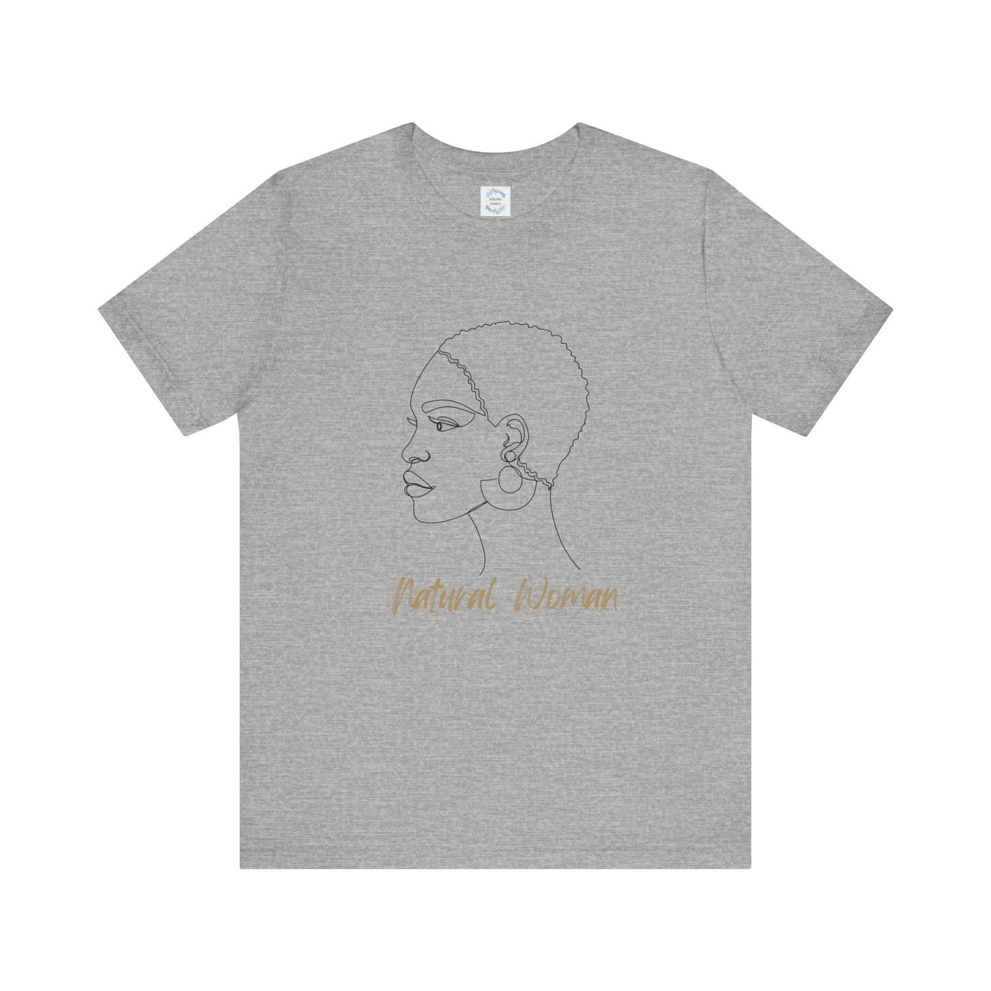 NATURAL WOMAN Finger Waves (BL) Short Sleeve T-Shirt