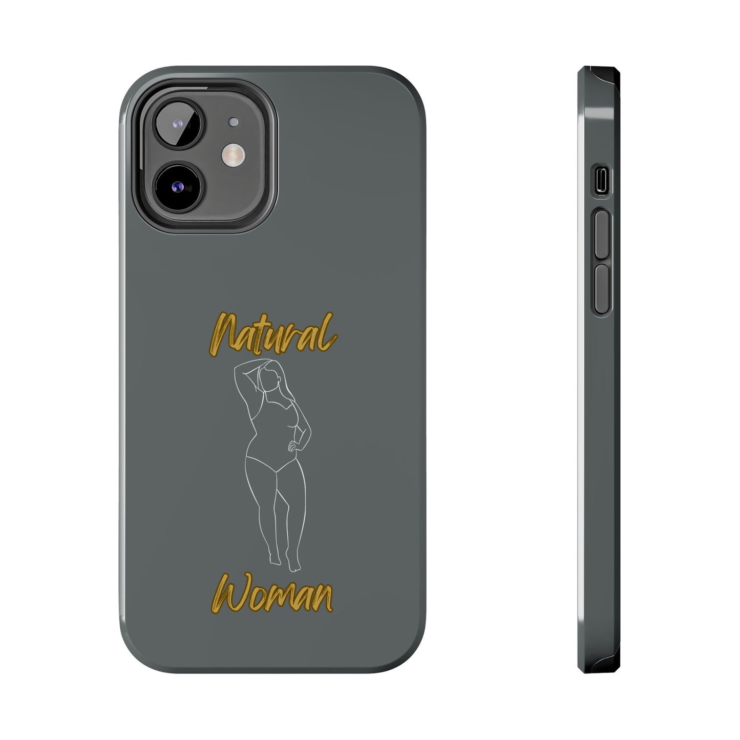 Natural Woman Looking Good (WL)Tough Phone Cases DARK GREY