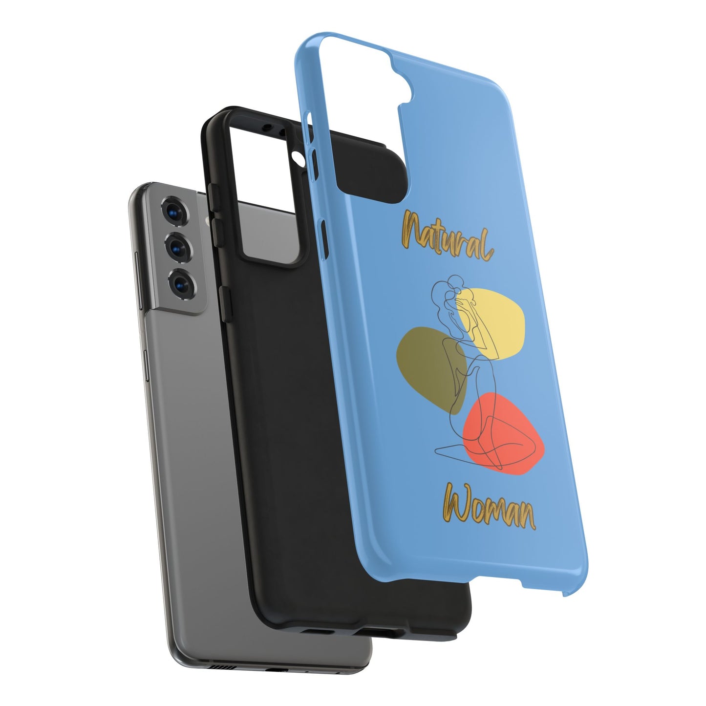 Natural Woman Colorful Pose (BL)Tough Phone Cases LIGHT BLUE