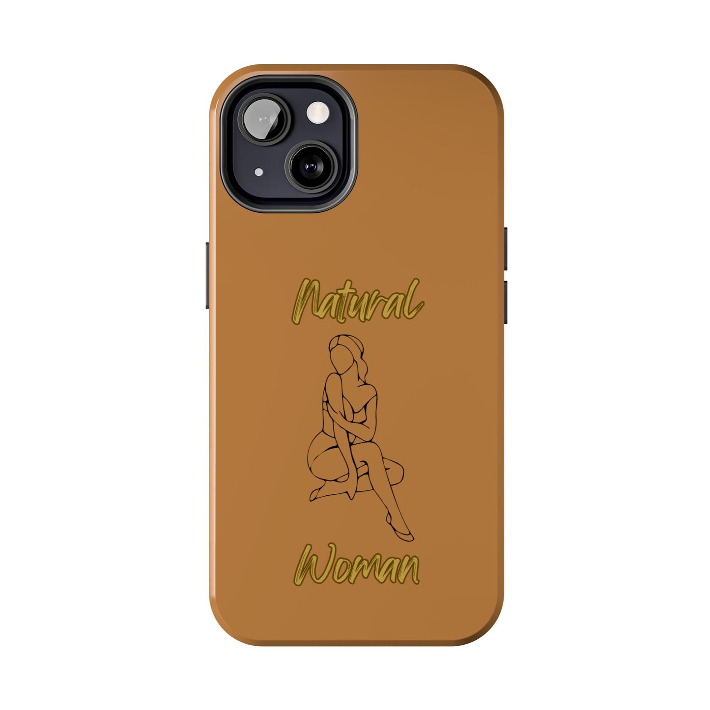 Natural Woman Shoulder Action (BL)Tough Phone Cases LIGHT BROWN