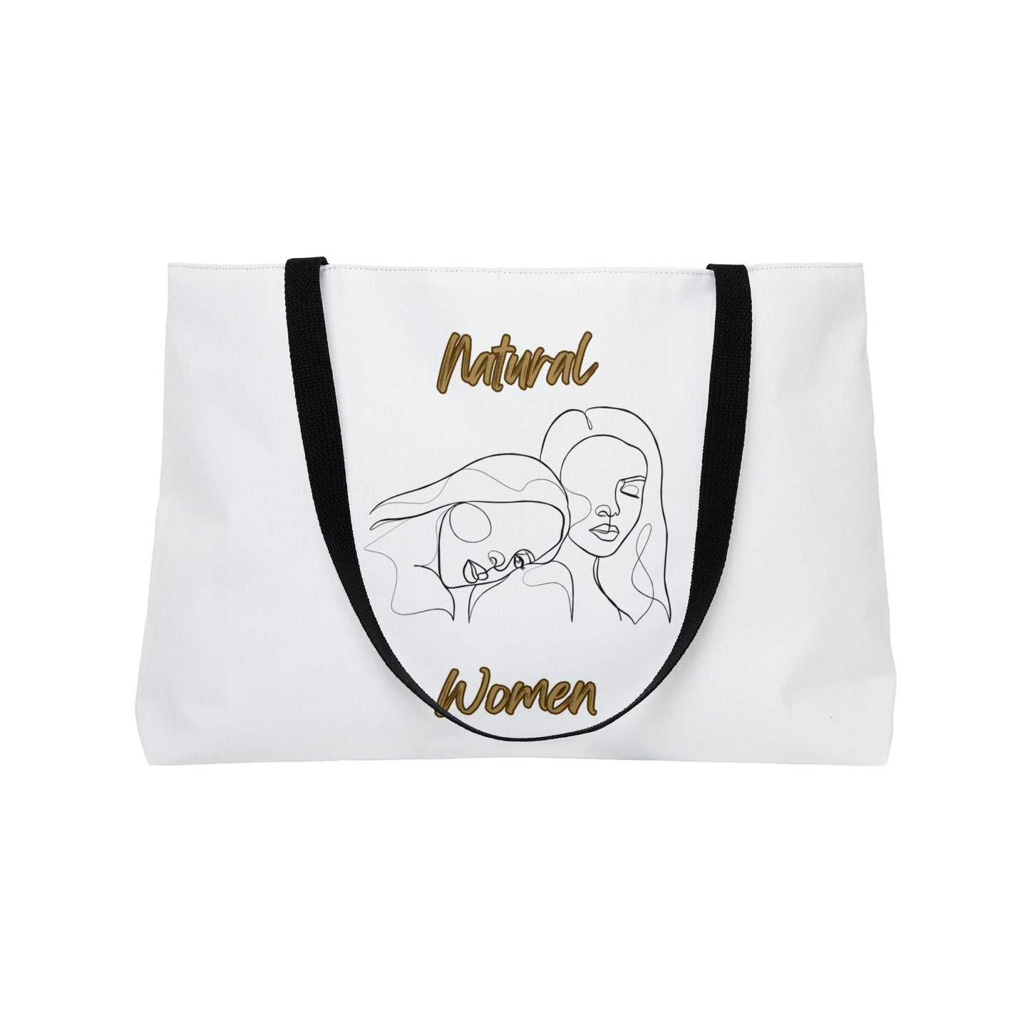 Natural Women Sisters (BL) Weekender Tote Bag WHITE