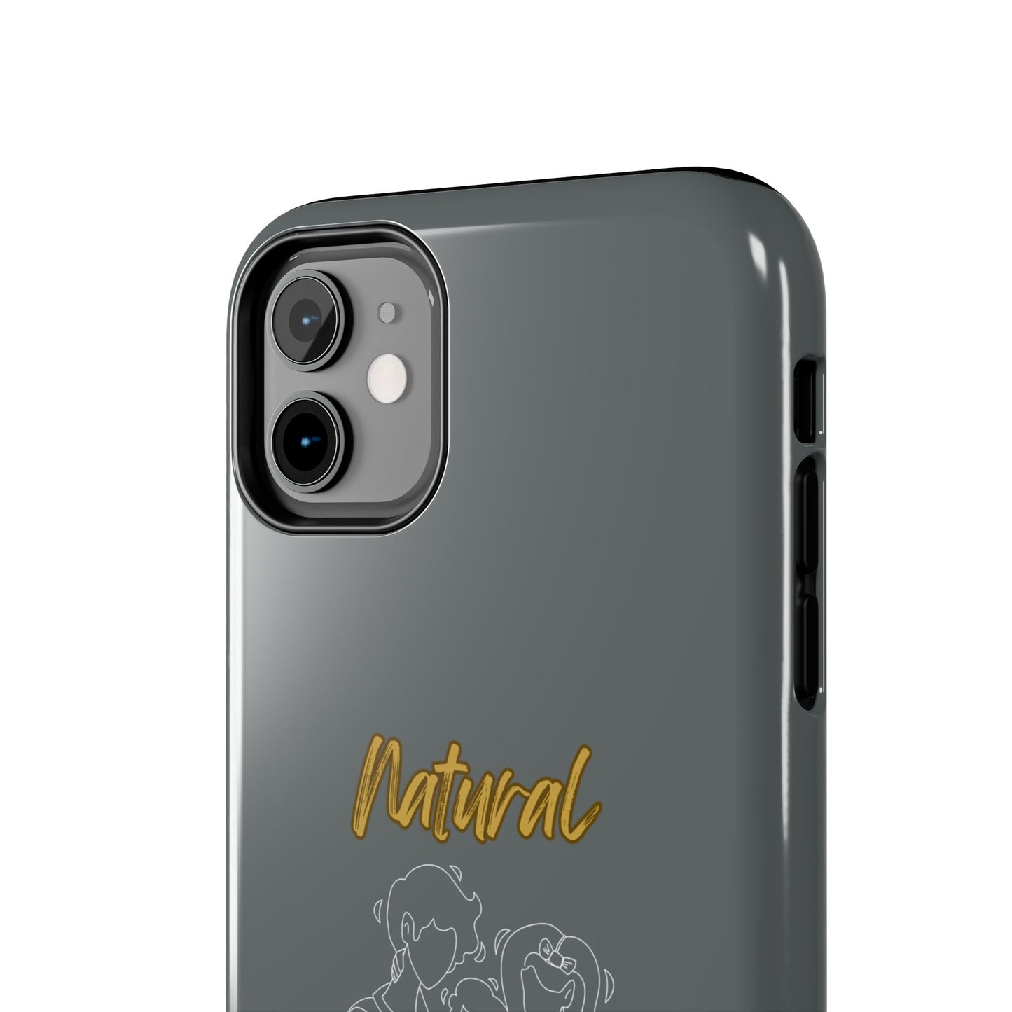 Natural Woman Bear Hugs (WL) Tough Phone Cases DARK GREY