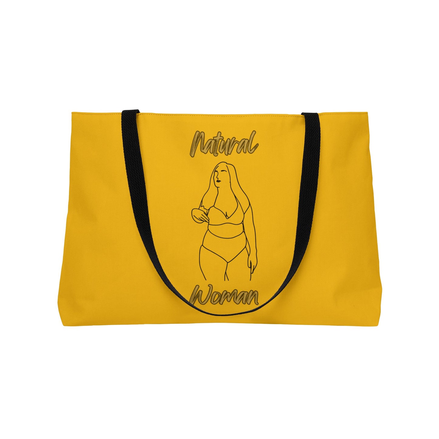 Natural Woman Full Beauty (BL) Weekender Tote Bag YELLOW