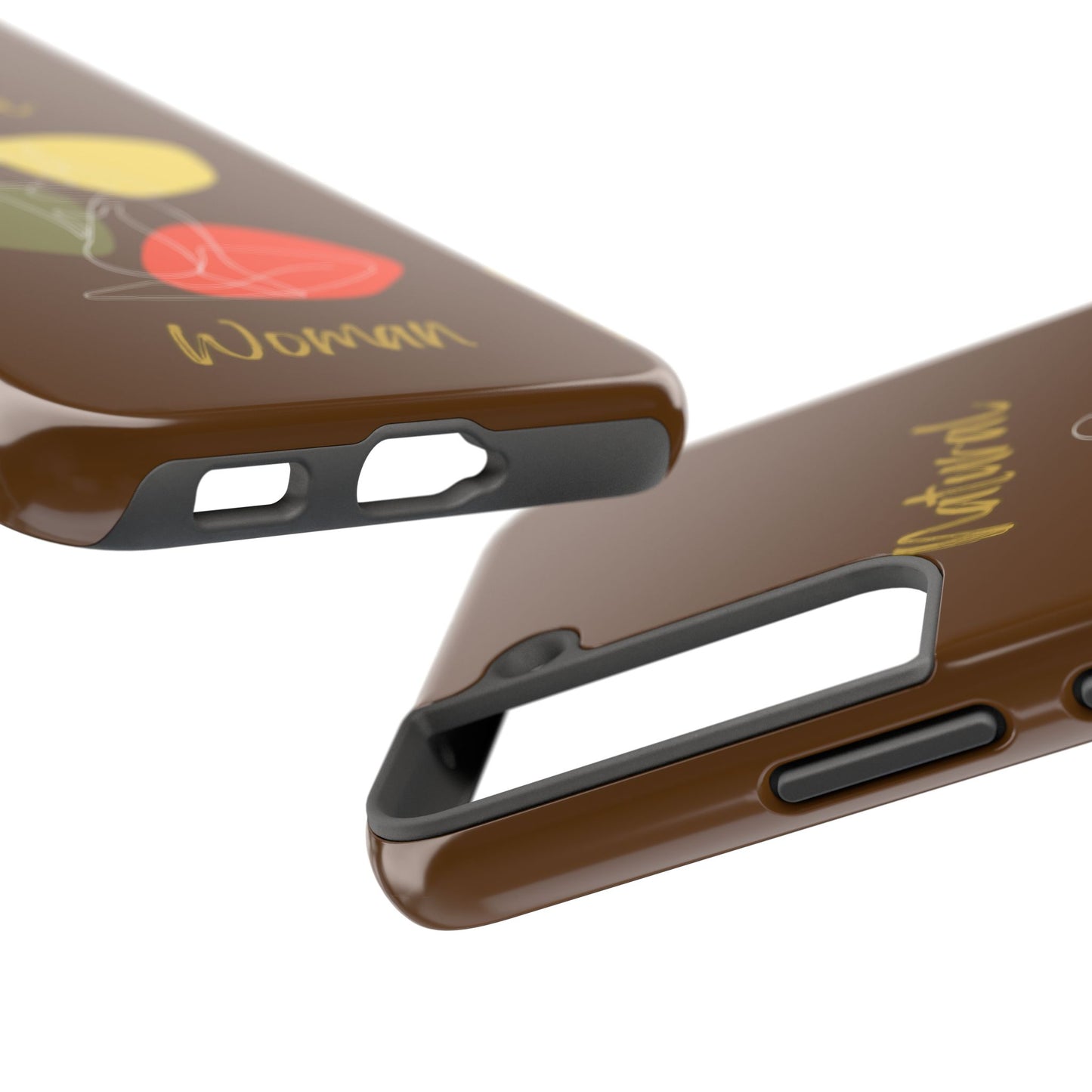 Natural Woman Colorful Pose (WL)Tough Phone Cases BROWN