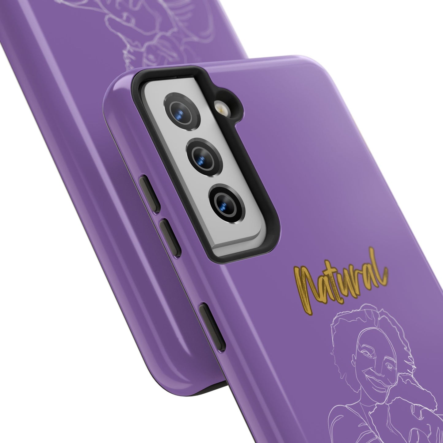 Natural Woman Loving Embrace (WL)Tough Phone Cases LIGHT PURPLE