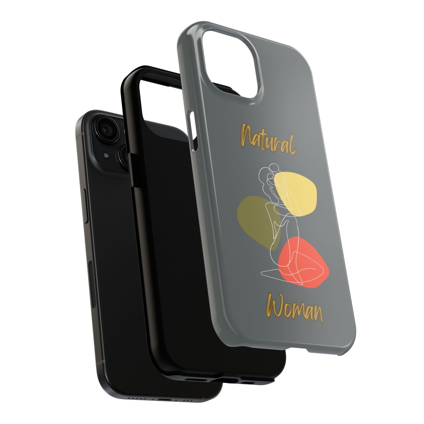 Natural Woman Colorful Pose (WL)Tough Phone Cases DARK GREY