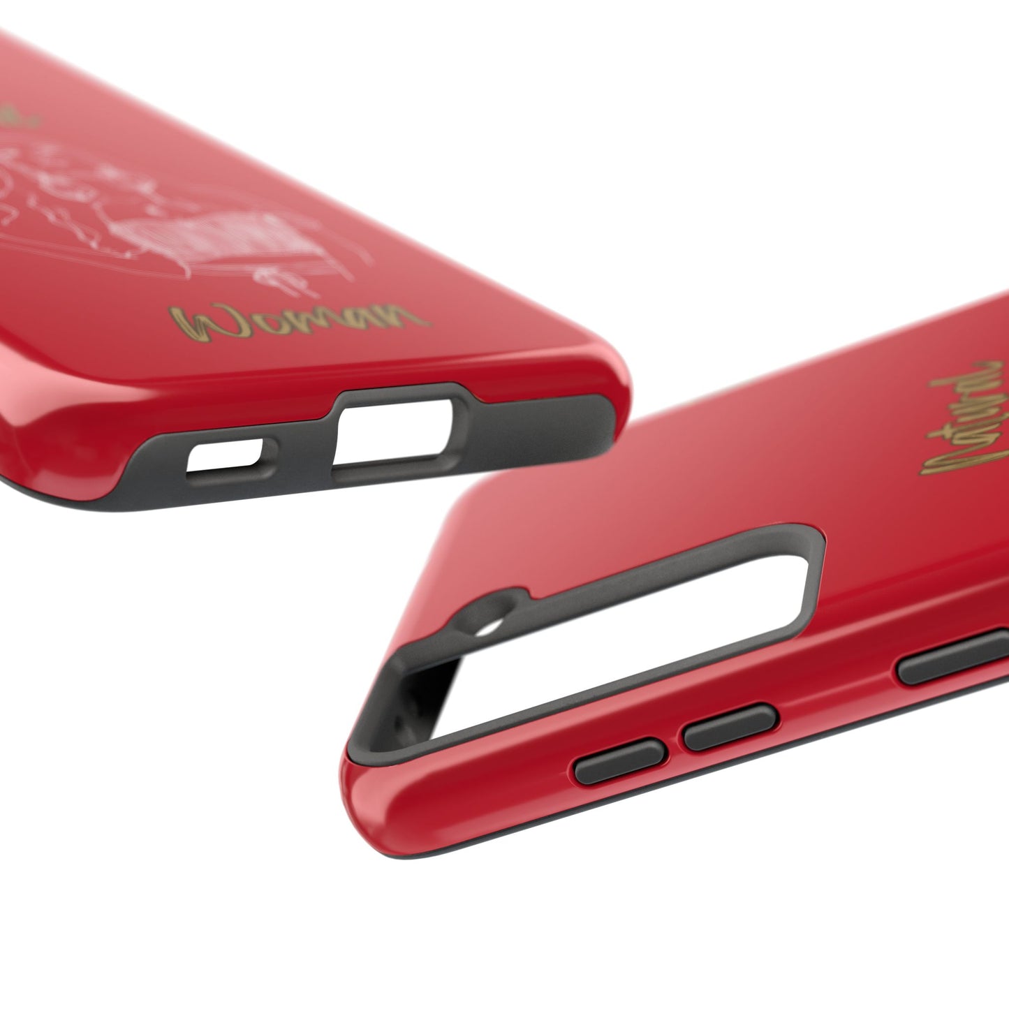 Natural Woman Thinking (WL)Tough Phone Cases DARK RED