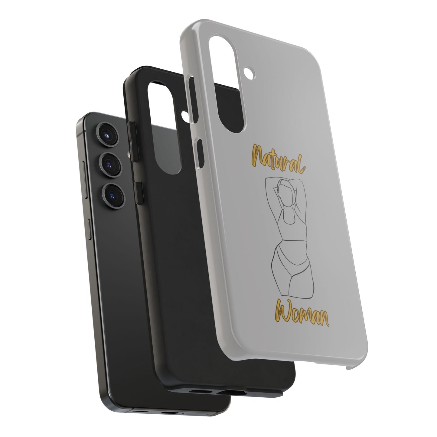 Natural Woman I Love Me (BL)Tough Phone Cases LIGHT GREY