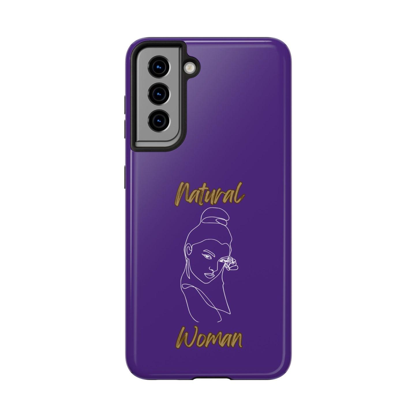 Natural Woman Sassy Bun (WL) Tough Phone Cases PURPLE