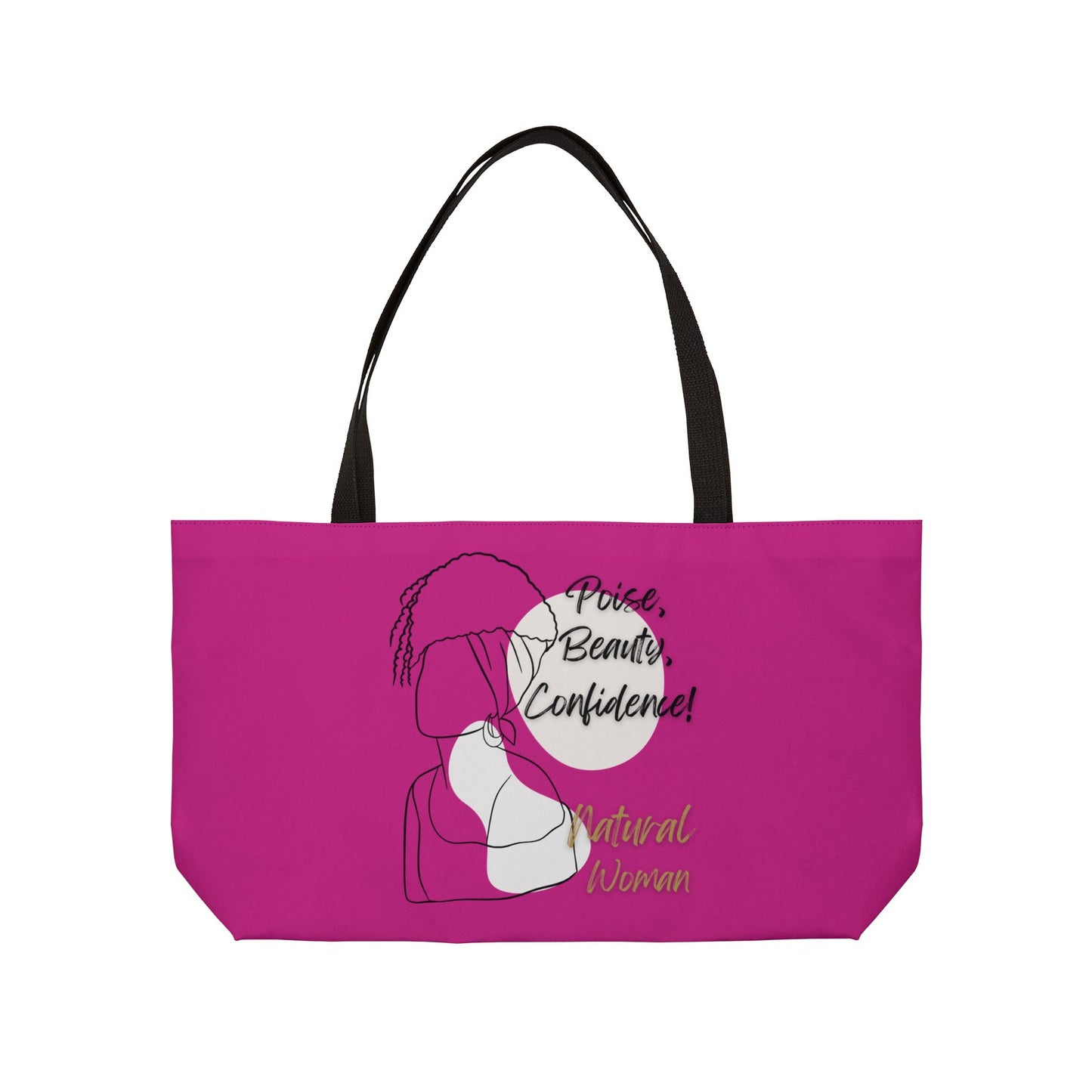 Natural Woman Puff (BL) Weekender Tote Bag PINK