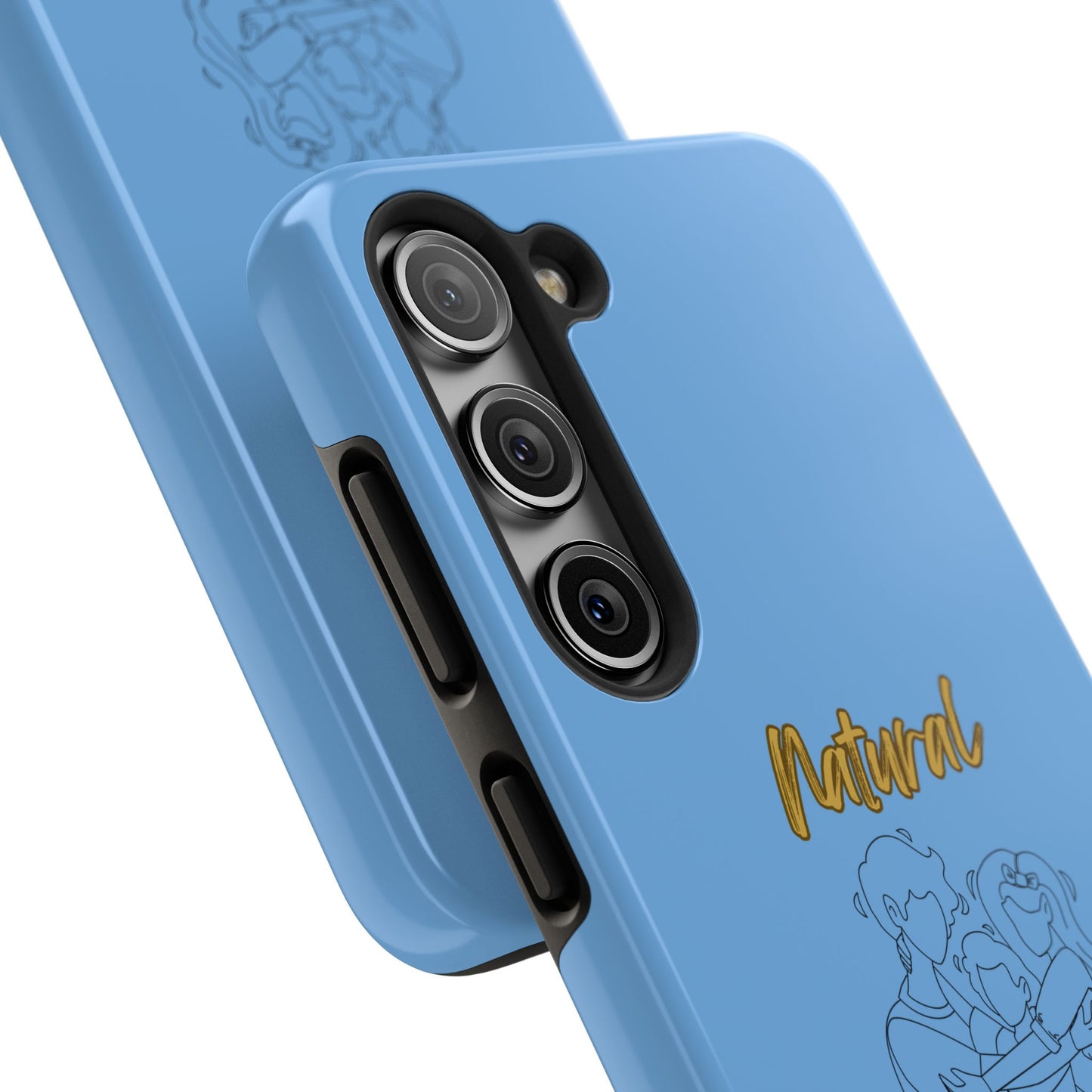 Natural Woman Bear Hugs (BL) Tough Phone Cases LIGHT BLUE