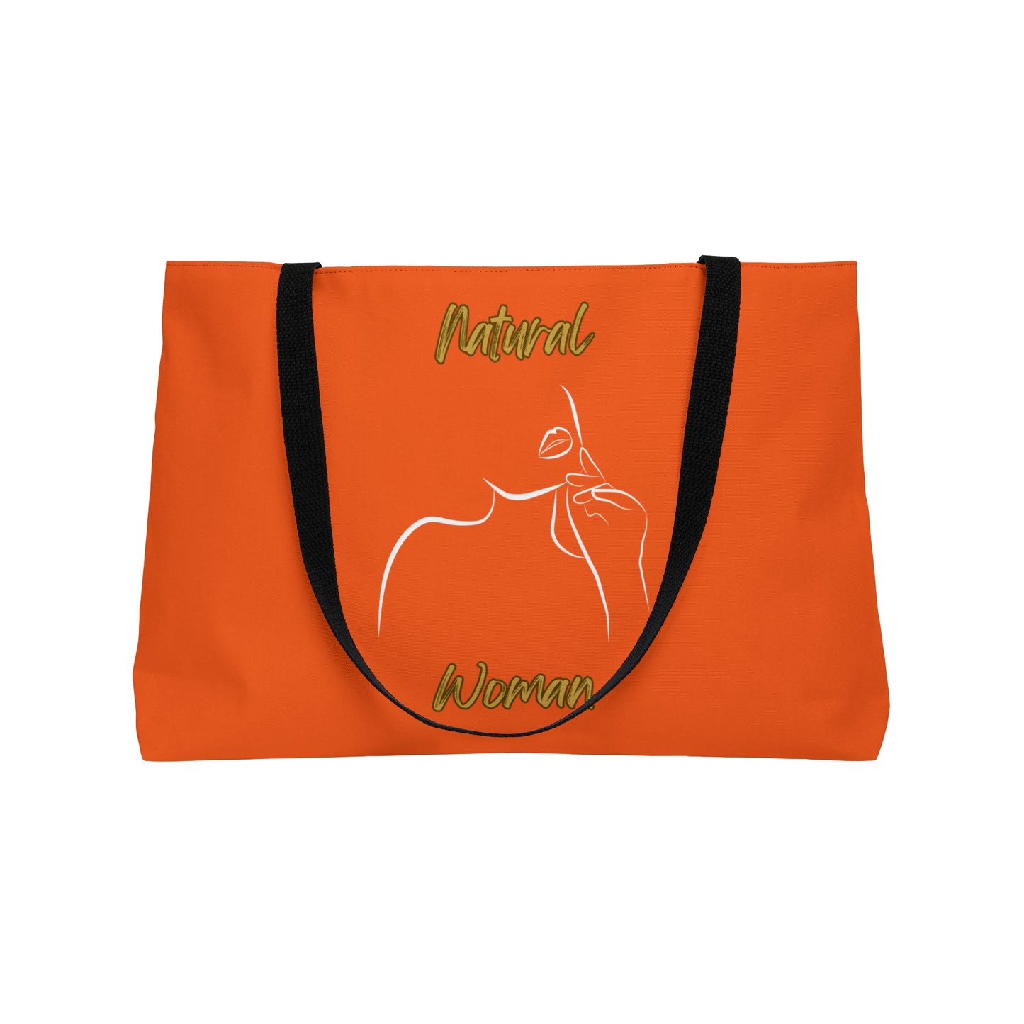 Natural Woman Chin Up (WL) Weekender Tote Bag ORANGE