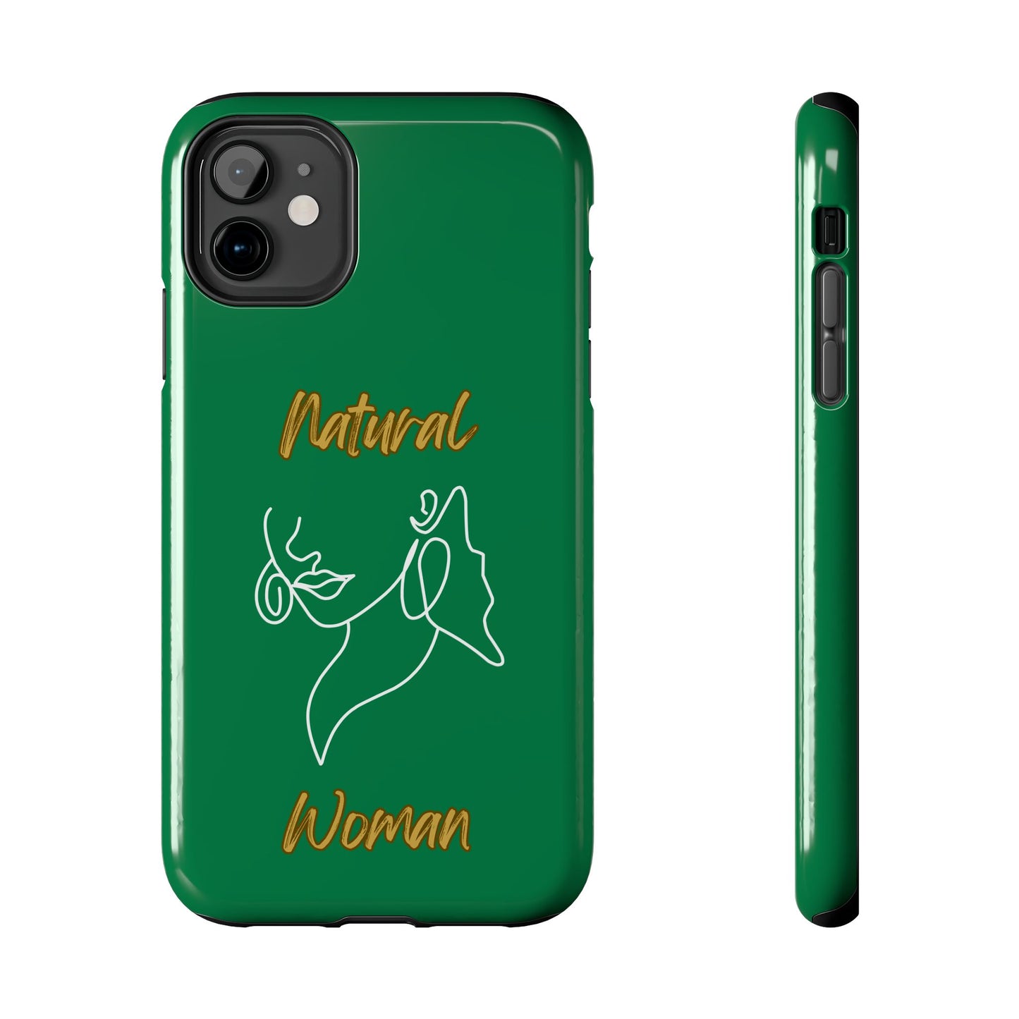 Natural Woman Lips (WL)Tough Phone Cases DARK GREEN