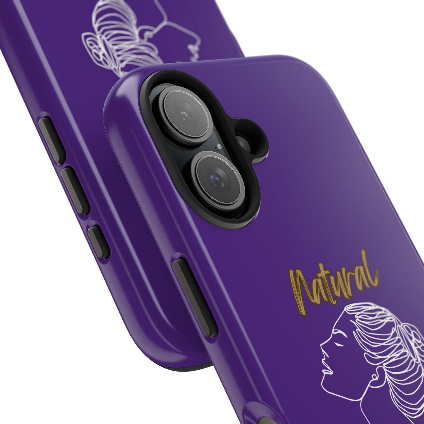 Natural Woman Wet Bun (WL) Tough Phone Cases PURPLE