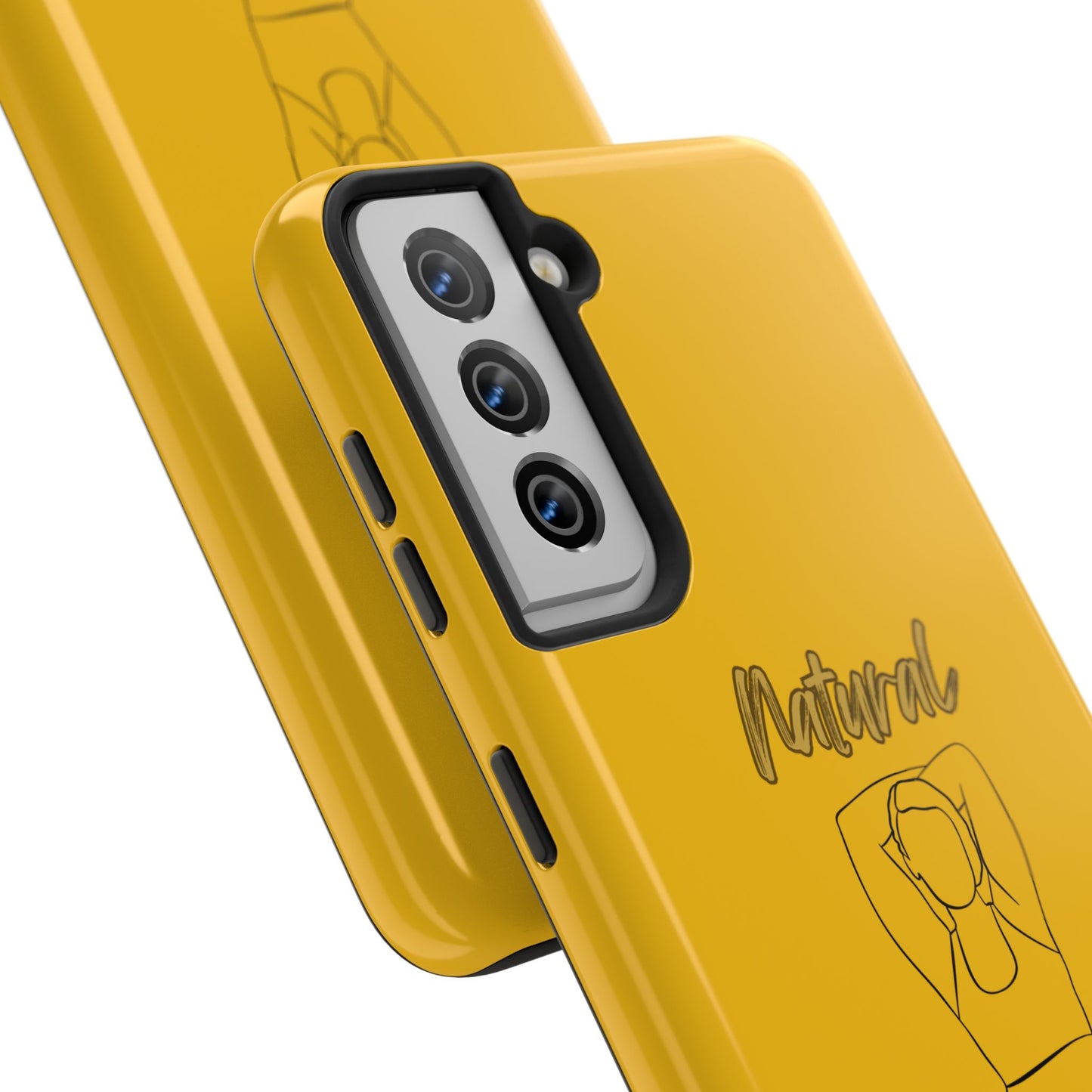 Natural Woman I Love Me (BL)Tough Phone Cases YELLOW
