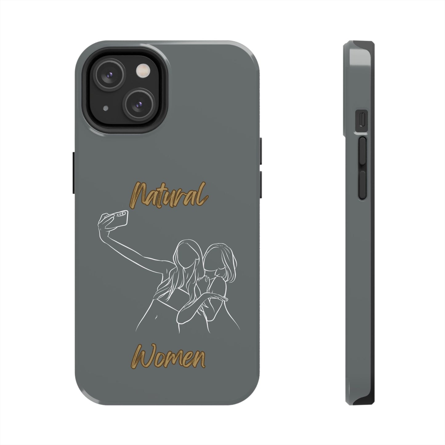 Natural Woman Friends Selfie (WL)Tough Phone Cases DARK GREY