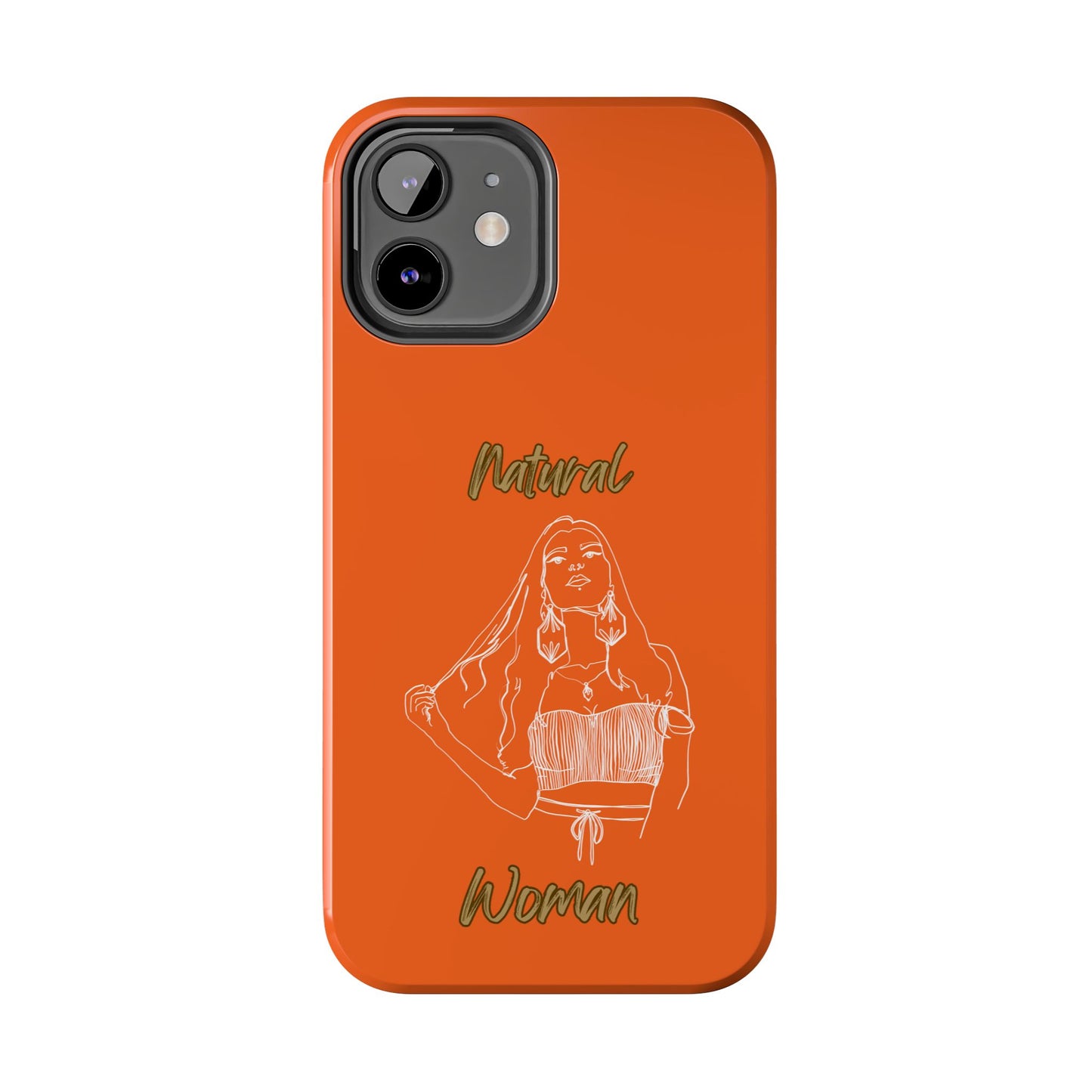 Natural Woman Thinking (WL)Tough Phone Cases ORANGE