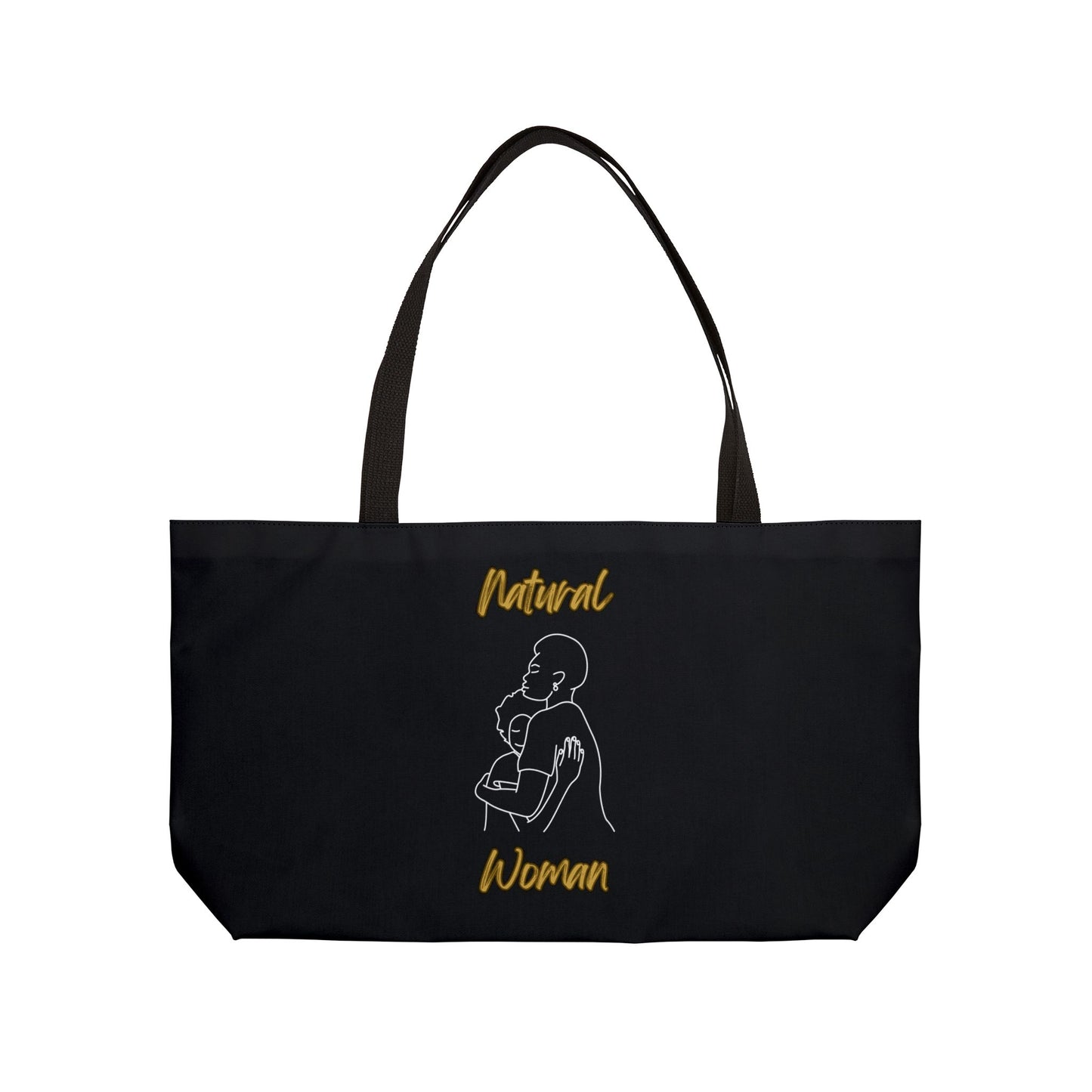 Natural Woman Safe With Momma (WL) Weekender Tote Bag BLACK
