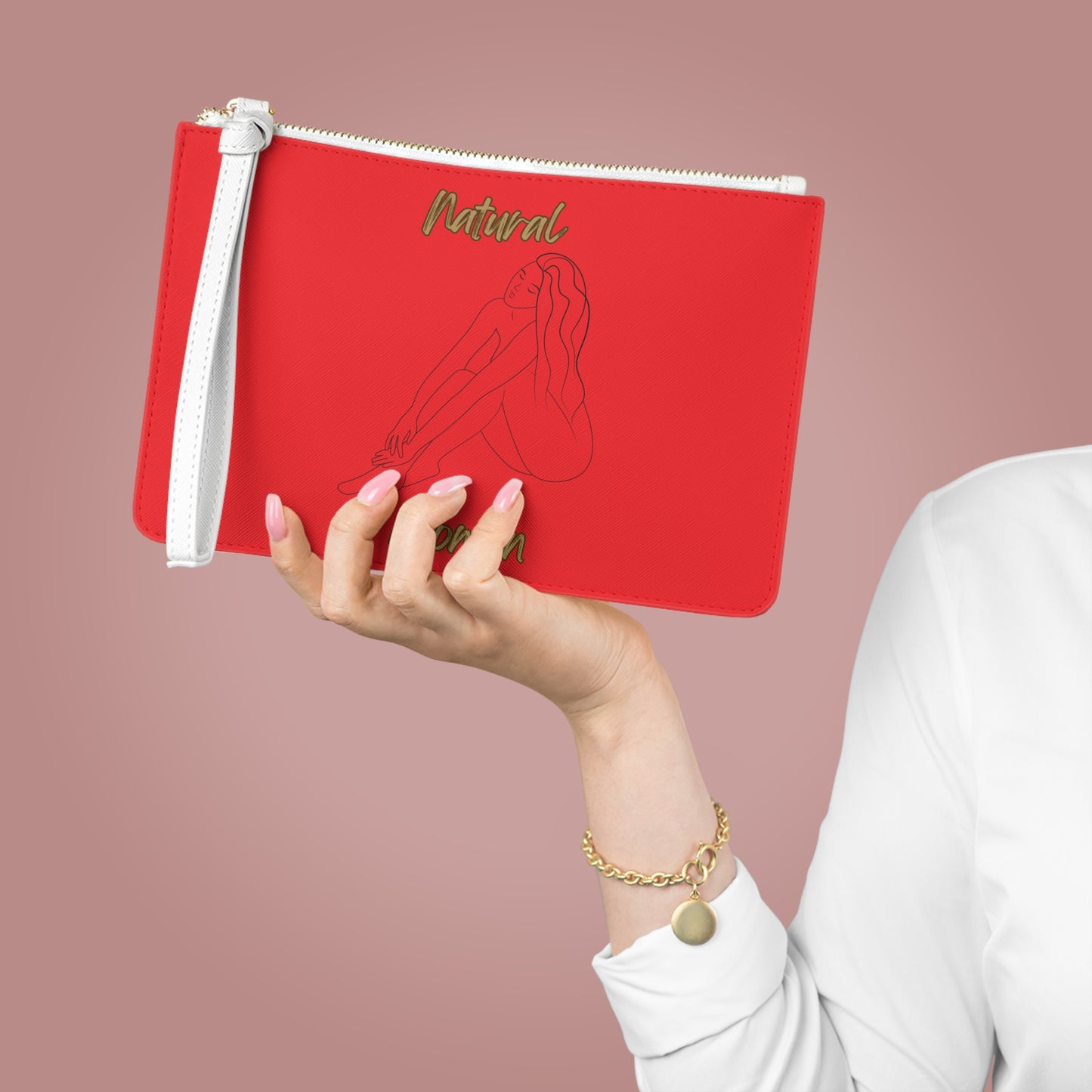 Natural Woman Beauty (BL) Clutch Bag RED