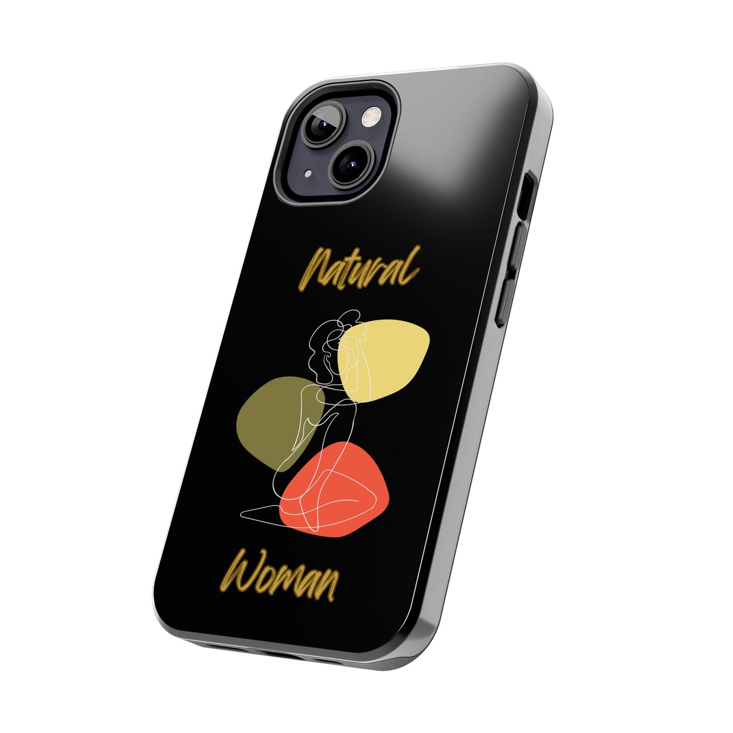 Natural Woman Colorful Pose (WL)Tough Phone Cases BLACK