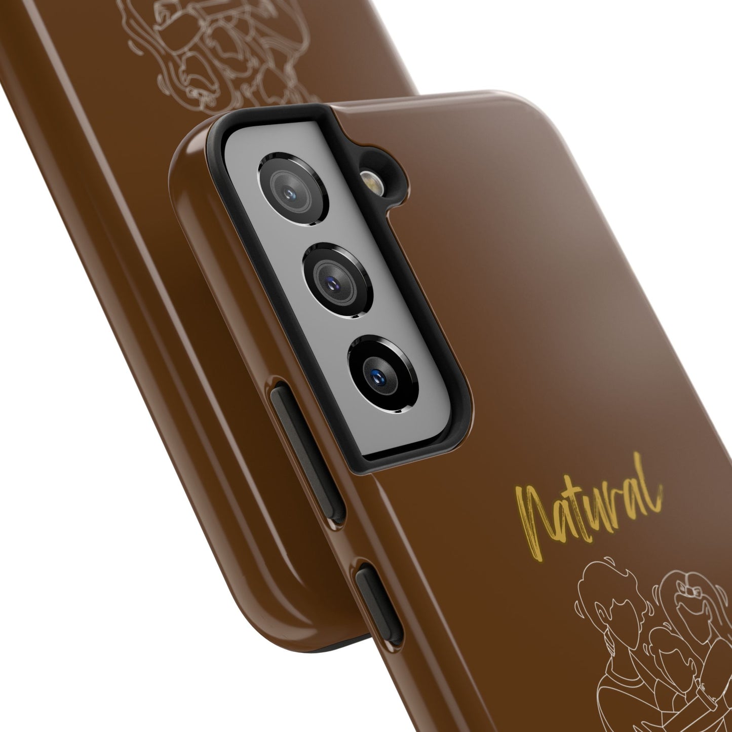 Natural Woman Bear Hugs (WL) Tough Phone Cases BROWN