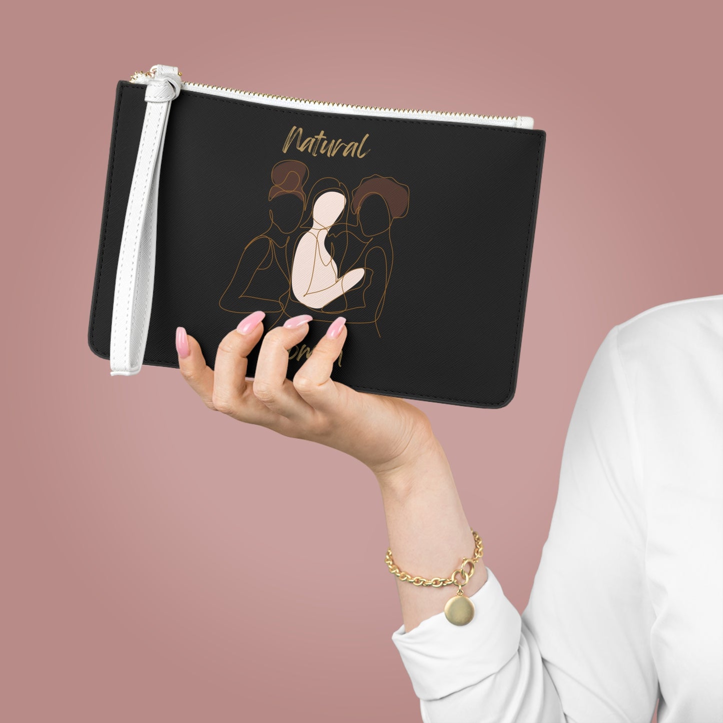 Natural Women Friends Clutch Bag BLACK