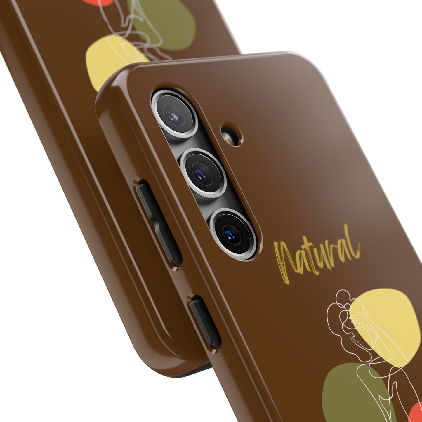 Natural Woman Colorful Pose (WL)Tough Phone Cases BROWN