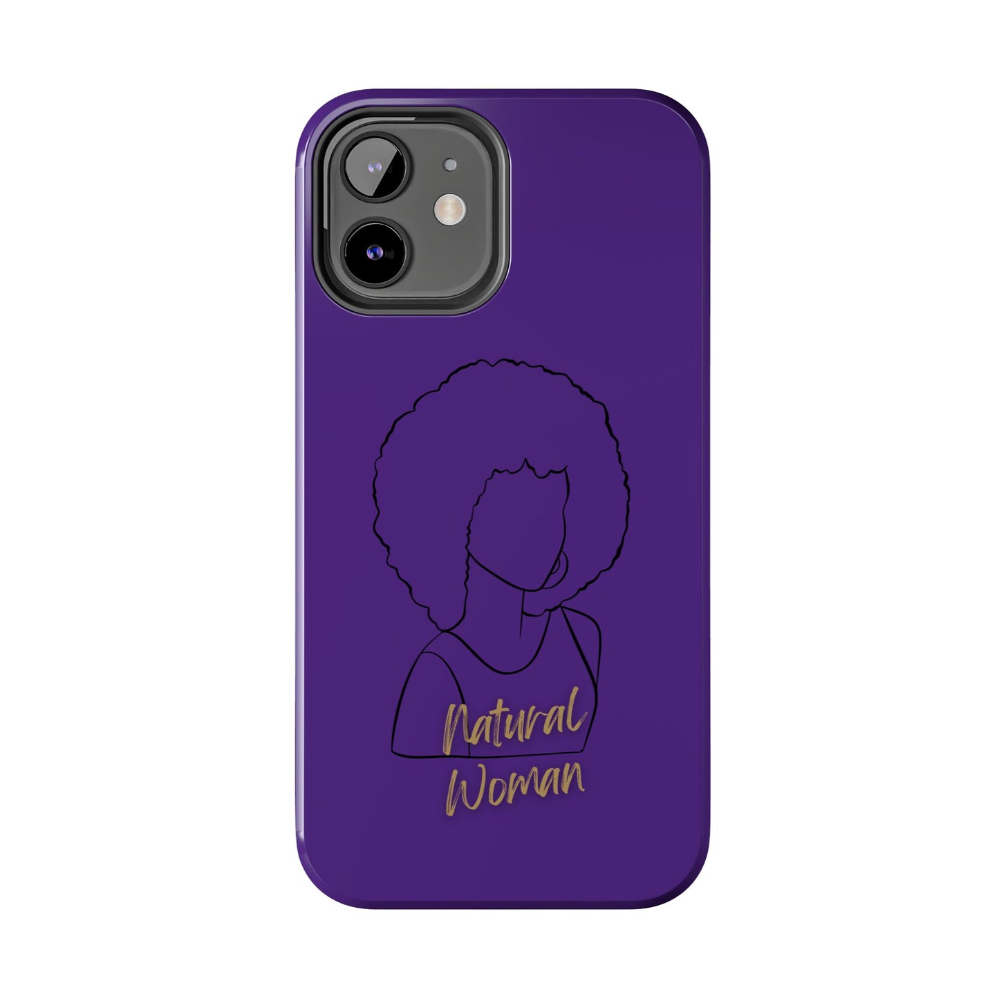 Natural Woman Afro (BL)Tough Phone Cases PURPLE