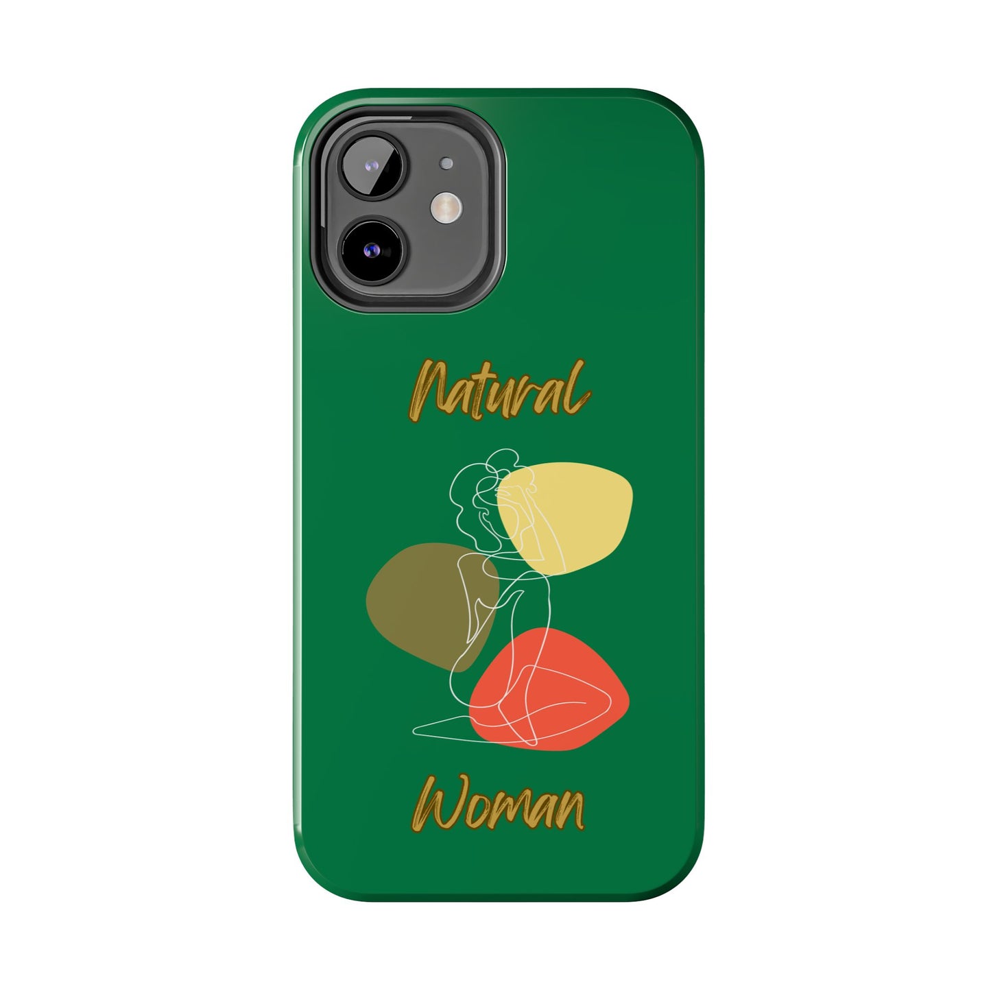 Natural Woman Colorful Pose (WL)Tough Phone Cases DARK GREEN