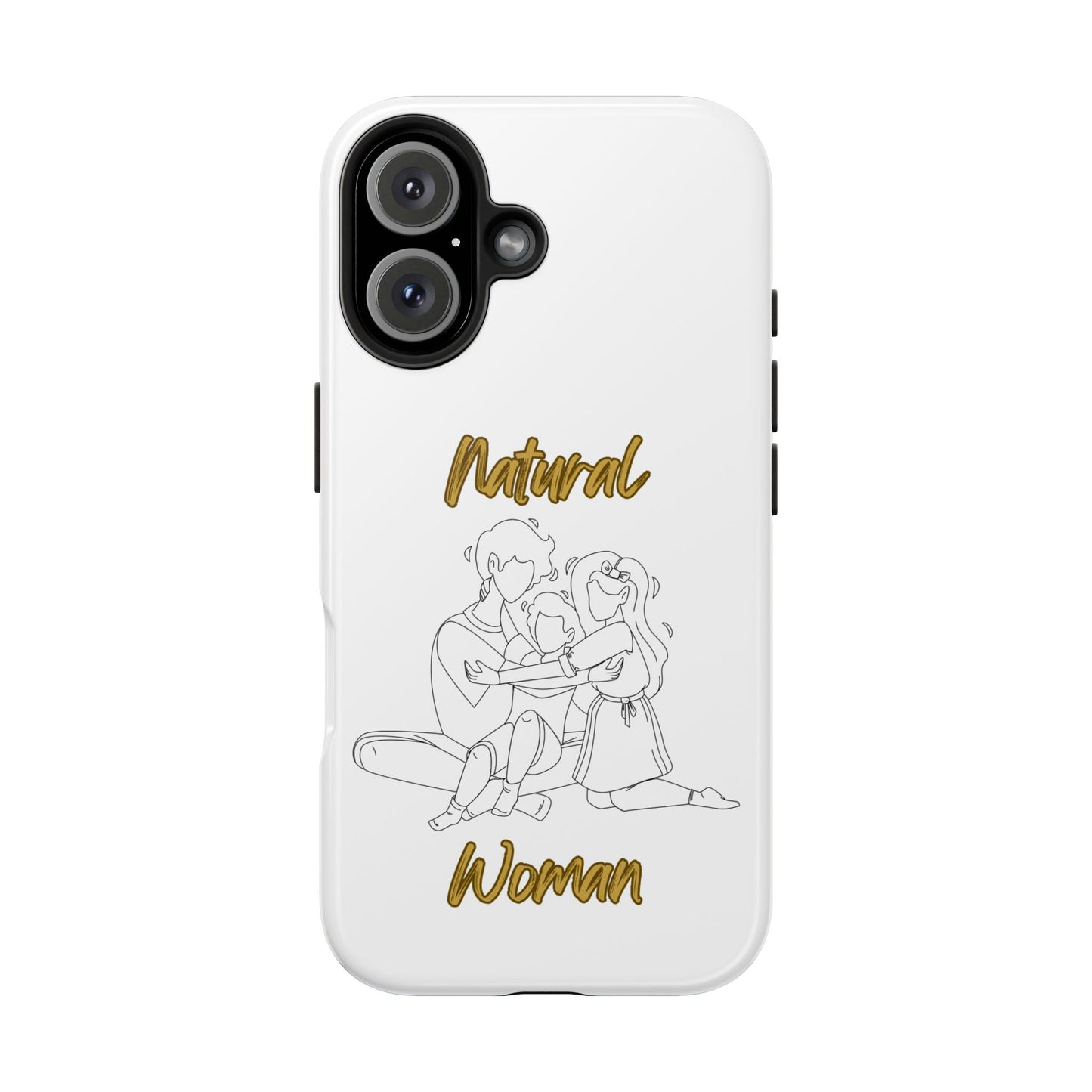 Natural Woman Bear Hugs (BL) Tough Phone Cases WHITE