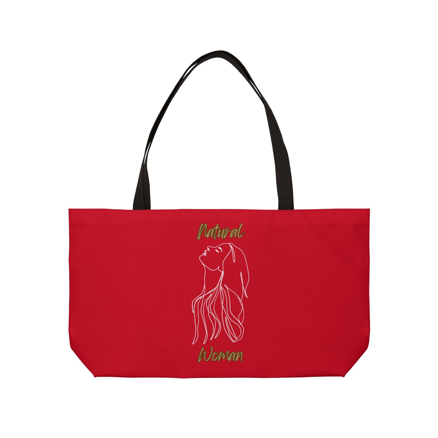 Natural Woman Appreciation (WL) WeekenderTote Bag DARK RED