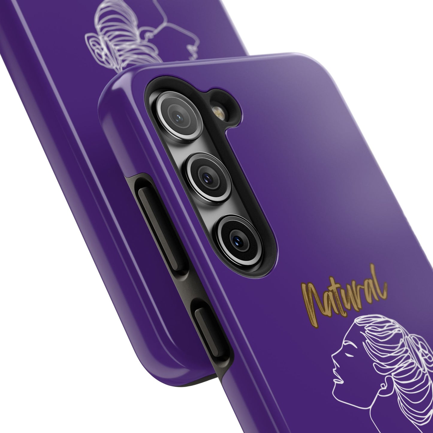 Natural Woman Wet Bun (WL) Tough Phone Cases PURPLE