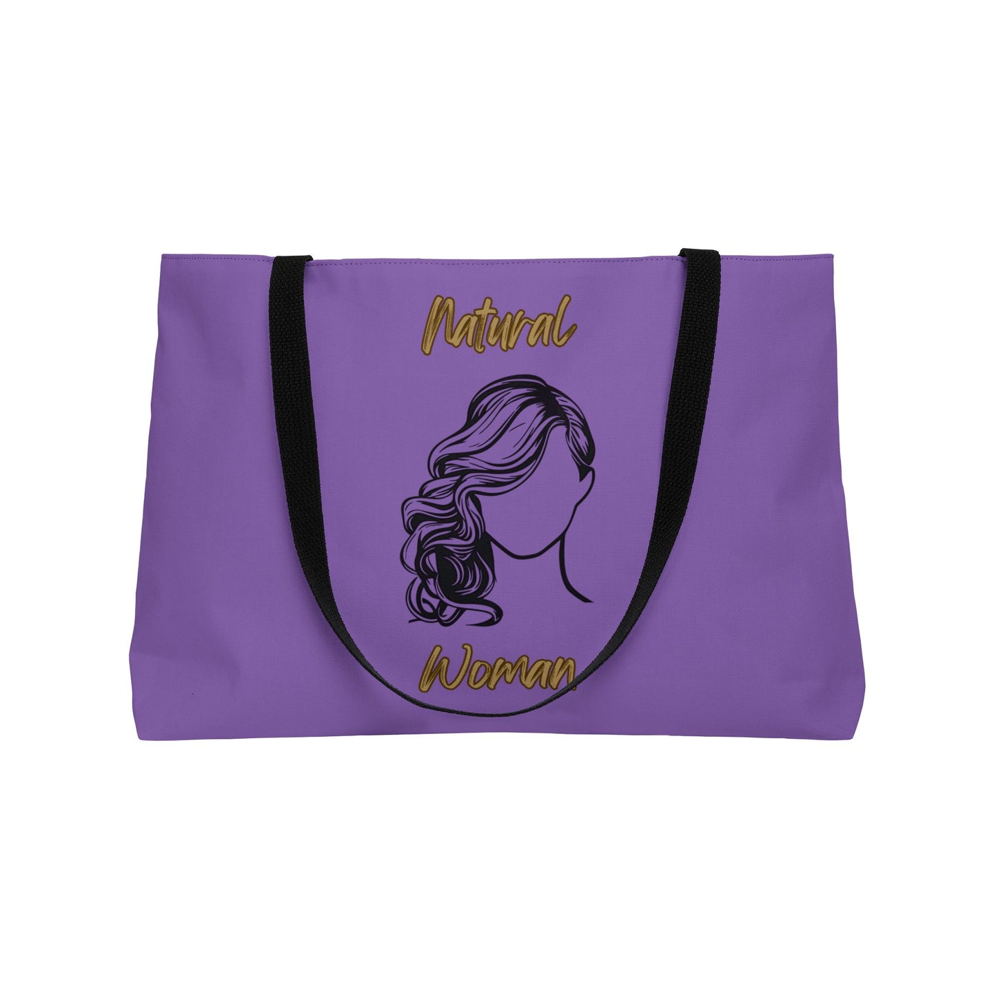 Natural Woman Long Curl (BL) Weekender Tote Bag LIGHT PURPLE