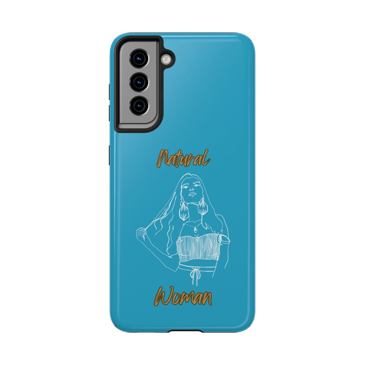 Natural Woman Thinking (WL)Tough Phone Cases TURQUOISE
