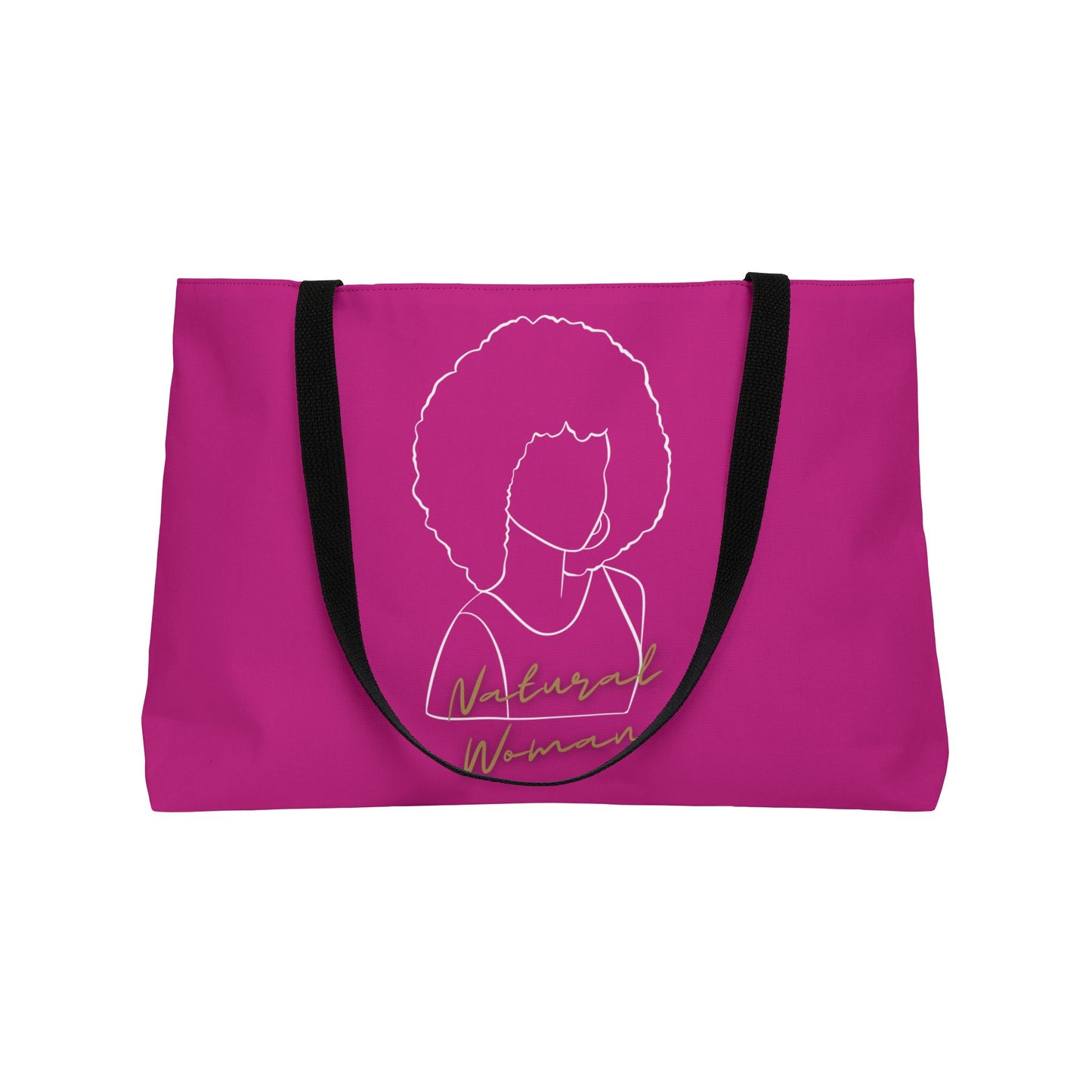 Natural Woman Afro (WL) Weekender Tote Bag PINK