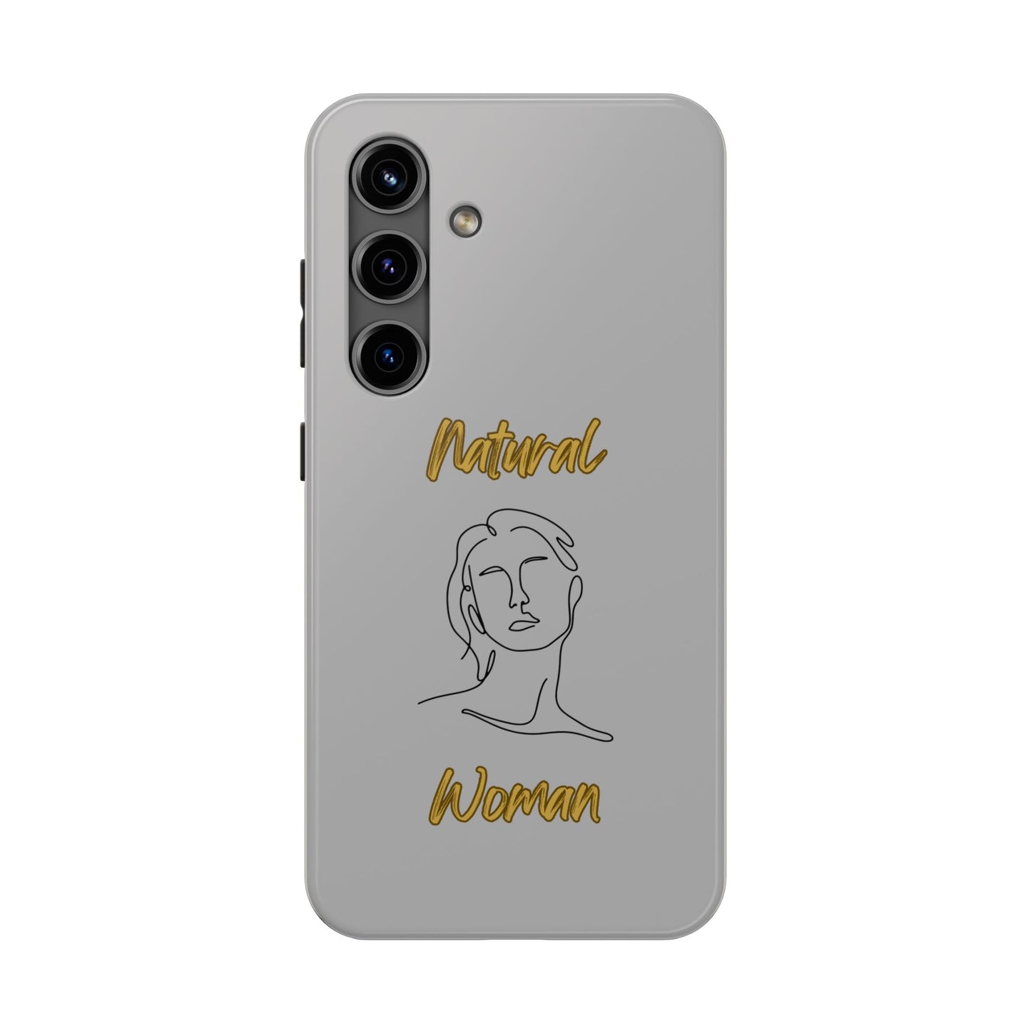 Natural Woman Hello (BL)Tough Phone Cases LIGHT GREY