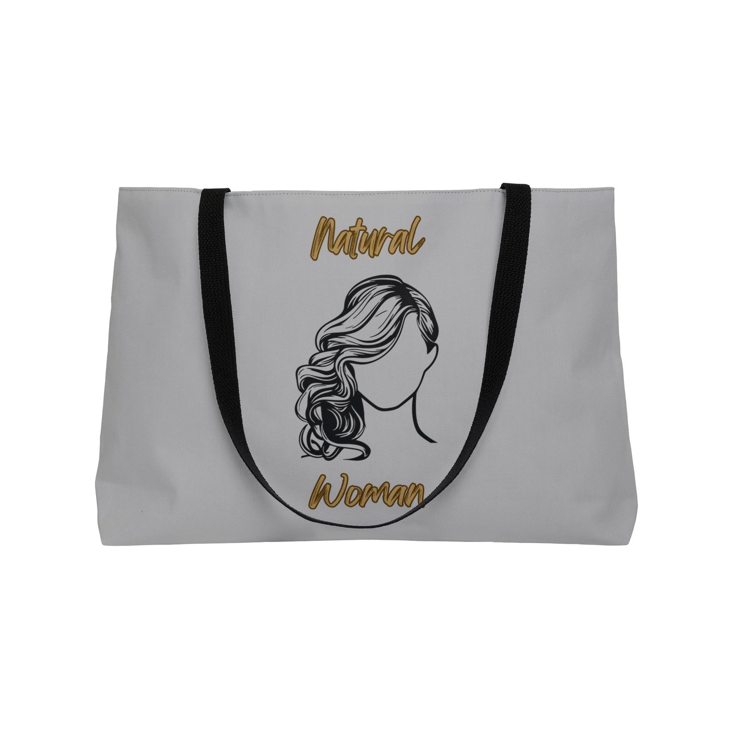 Natural Woman Long Curl (BL) Weekender Tote Bag LIGHT GREY