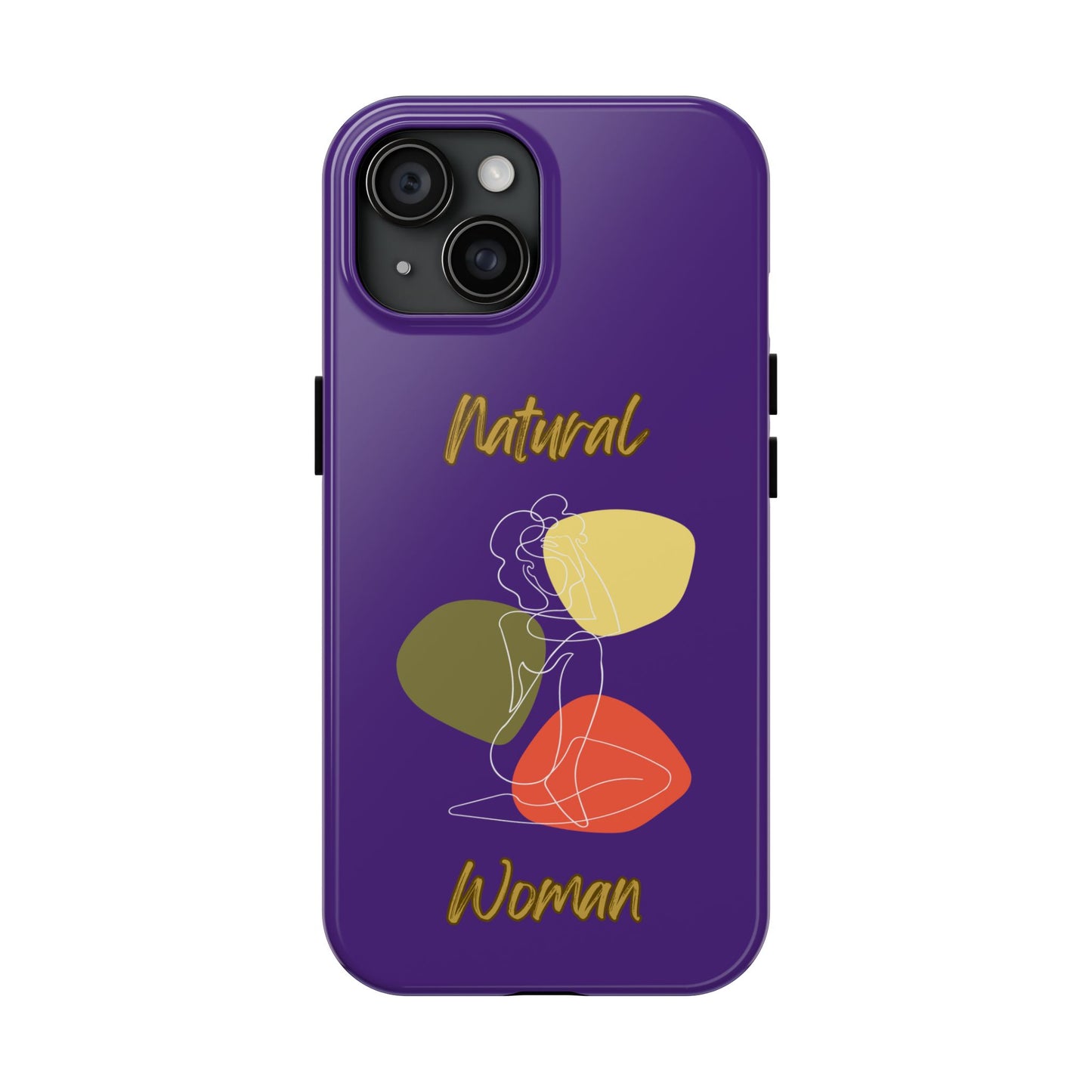 Natural Woman Colorful Pose (WL)Tough Phone Cases PURPLE